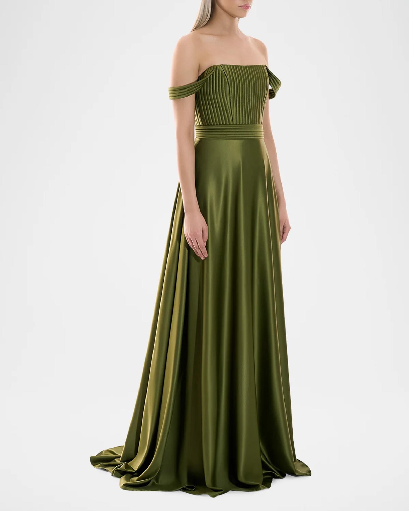 zhivago dress In the Night Off-Shoulder Gown feed-agegroup-kids 95%polyester/ 5% elastane when in doubt, dress Midi dress Color:Red Oak: OCS Antique Slate