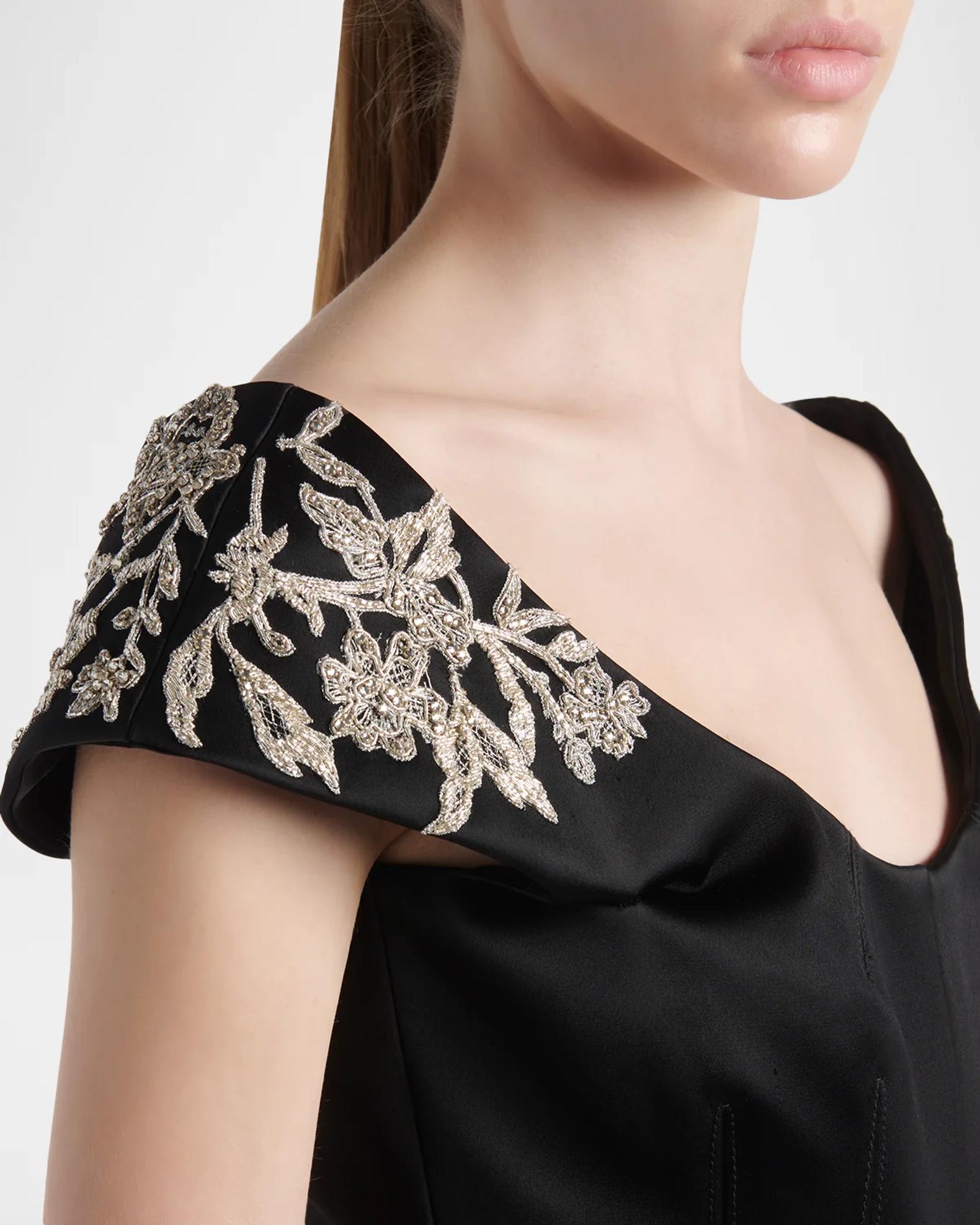 McQueen Embellished Off-The-Shoulder Mini Cocktail Dress | Neiman Marcus