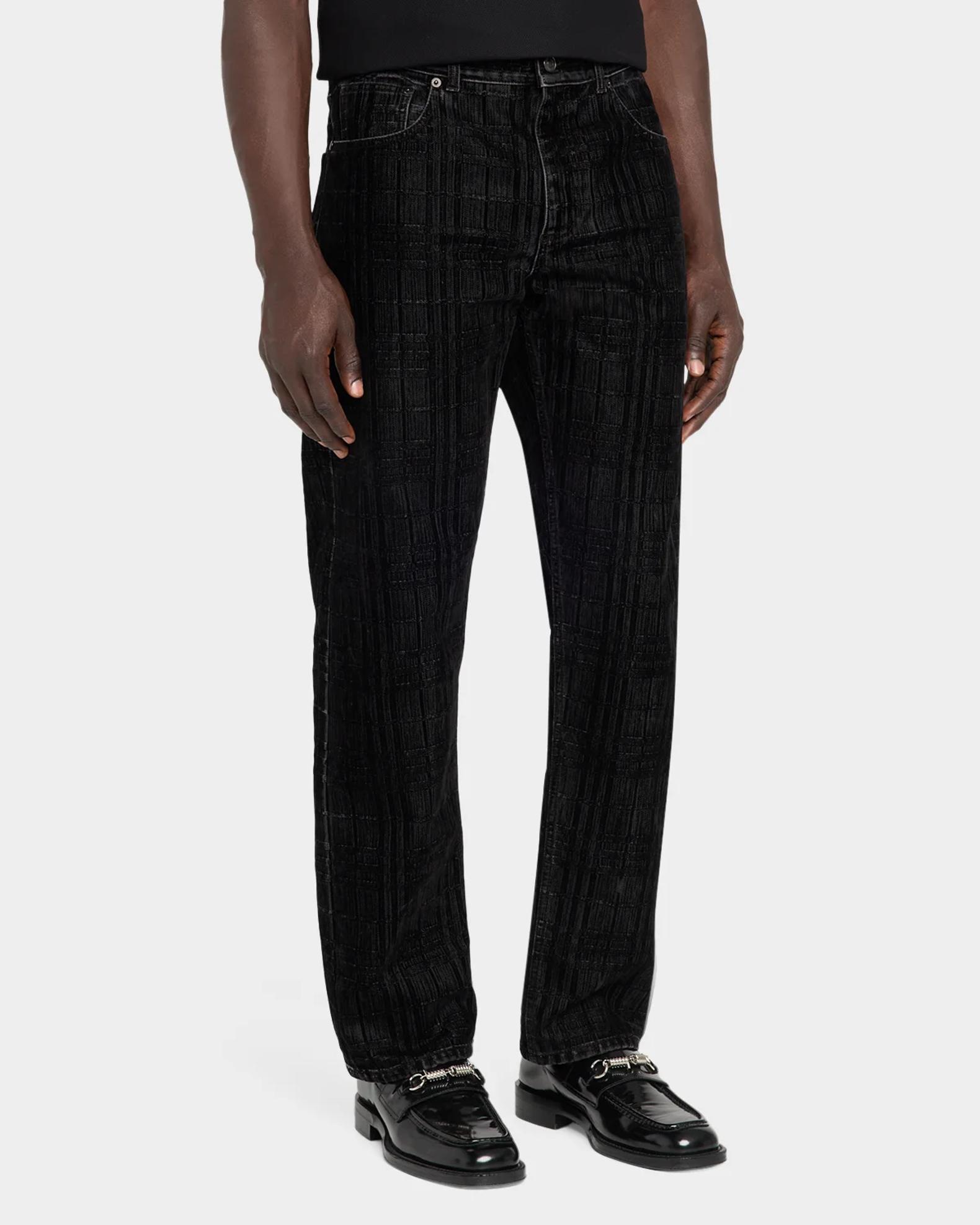 Burberry Danny Check Straight-Leg Jeans | Neiman Marcus
