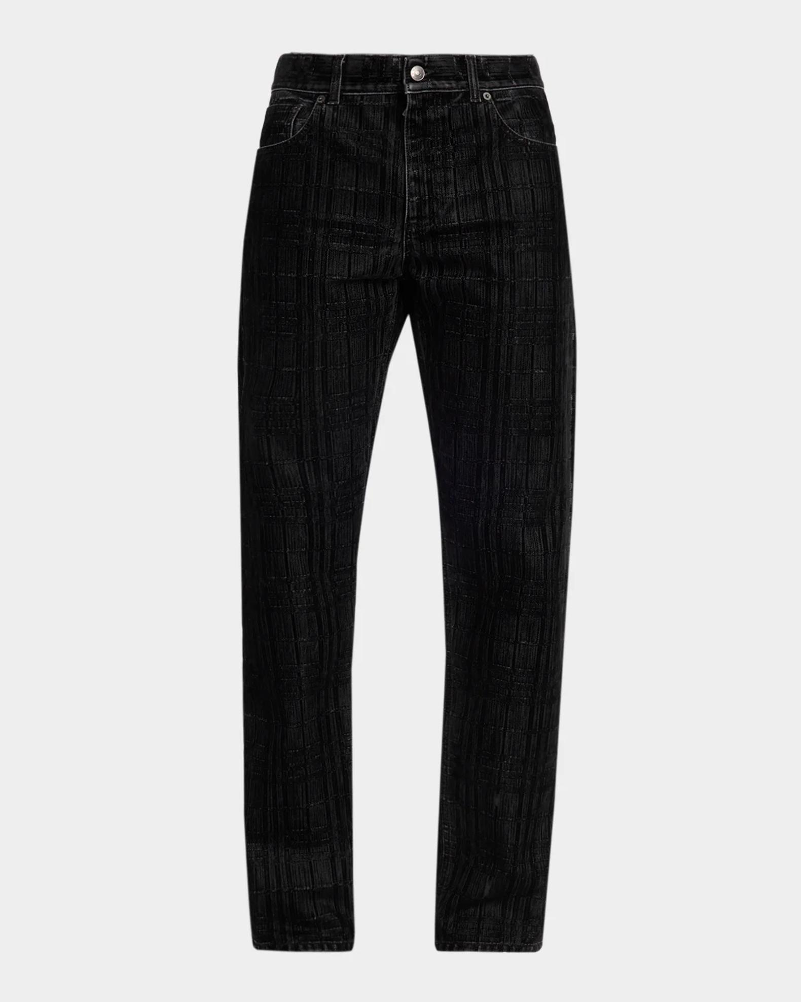 パンツ 0Os Archive Burberry Black Skinny denim Burberry Danny Check Straight-Leg Jeans | Neiman Marcus