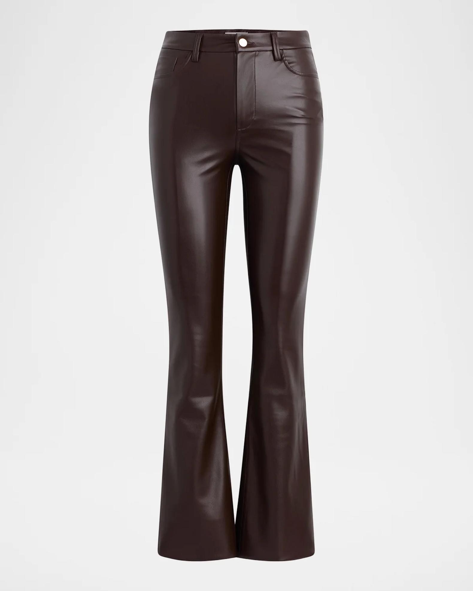 Joe's Jeans The Vegan Leather Flare Pants | Neiman Marcus