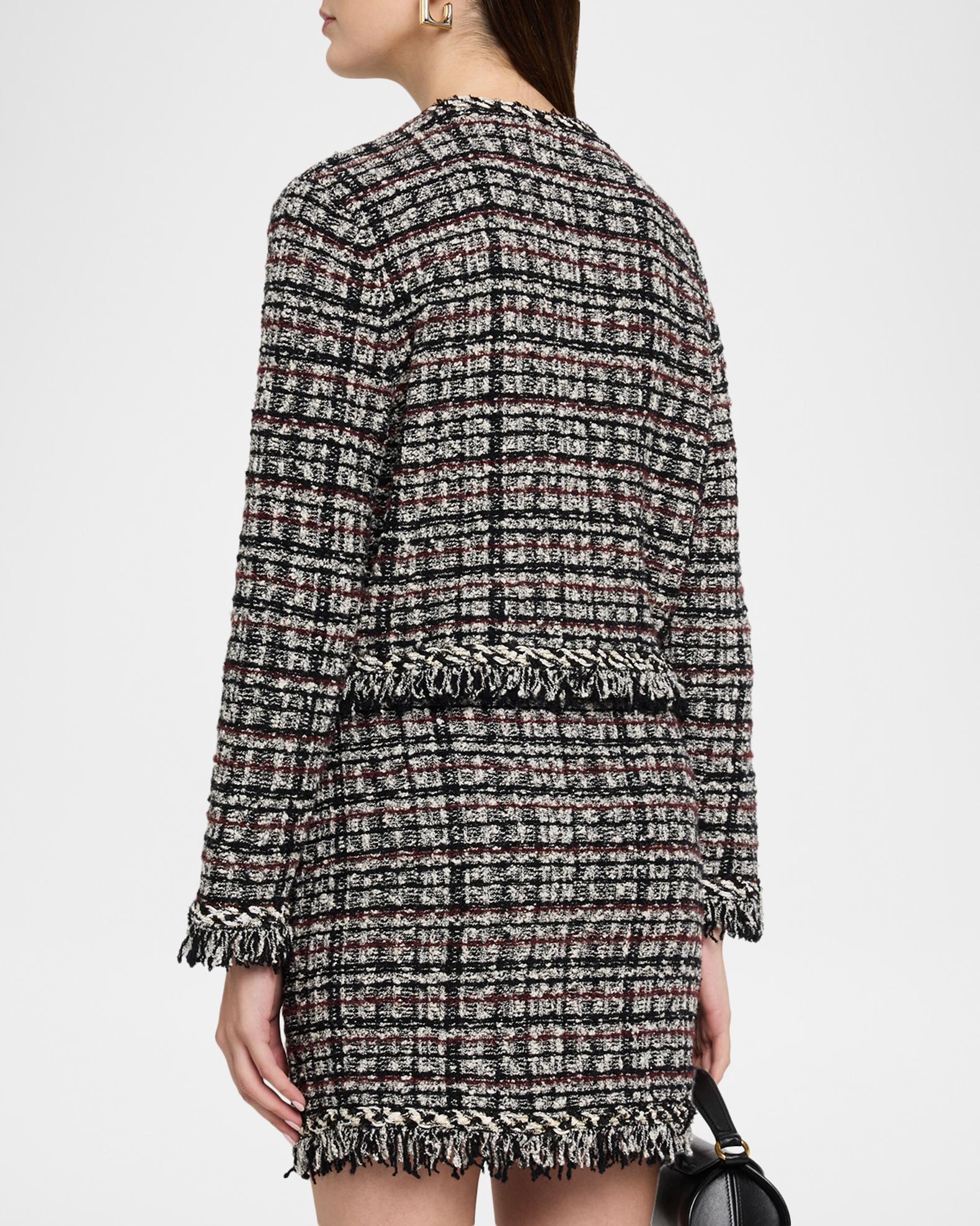 Milly Daphne Fringe Tweed Jacket | Neiman Marcus