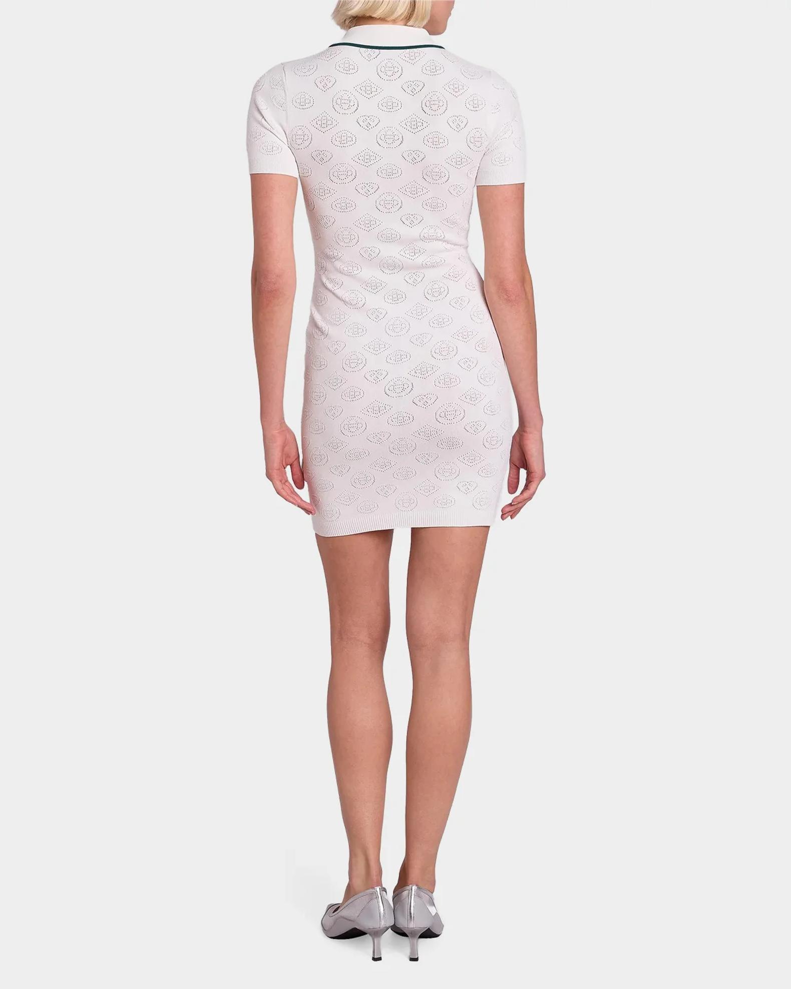 casablanca knit dress Short-Sleeve Monogram Pointelle Mini Polo 25 AW Drop 3