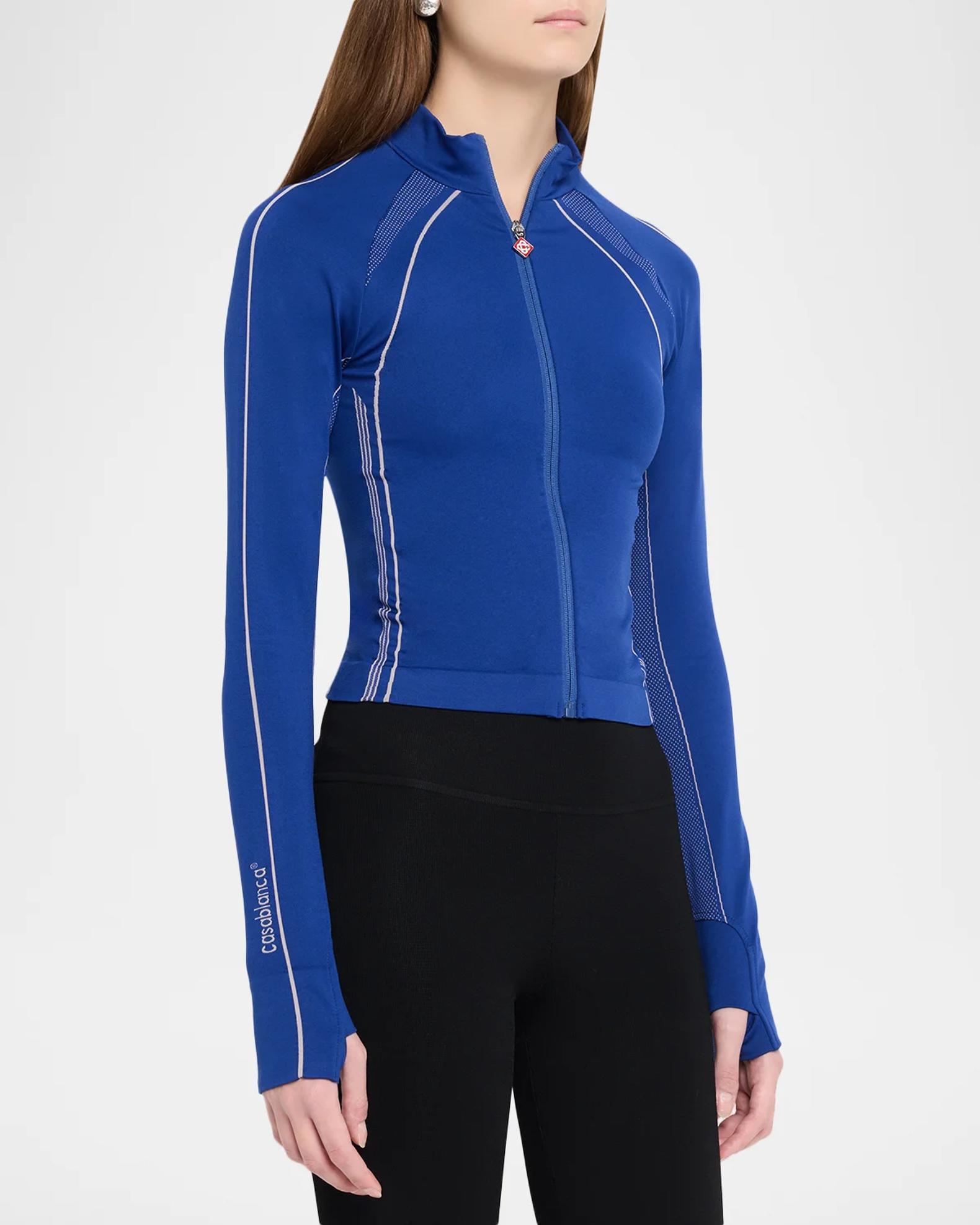 Casablanca Seamless Zip-Front Jacket | Neiman Marcus