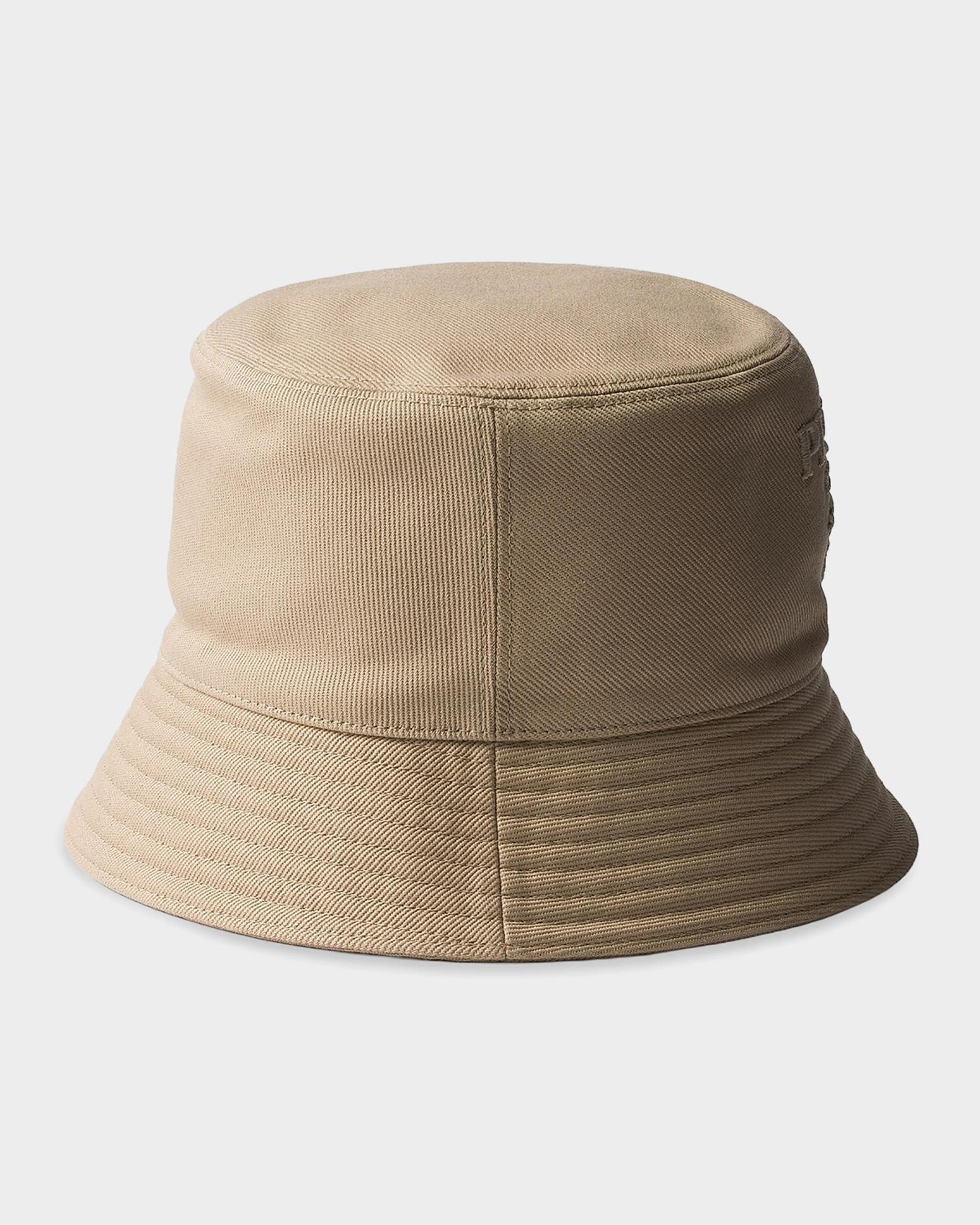 Prada Embroidered Cotton Drill Bucket Hat | Neiman Marcus