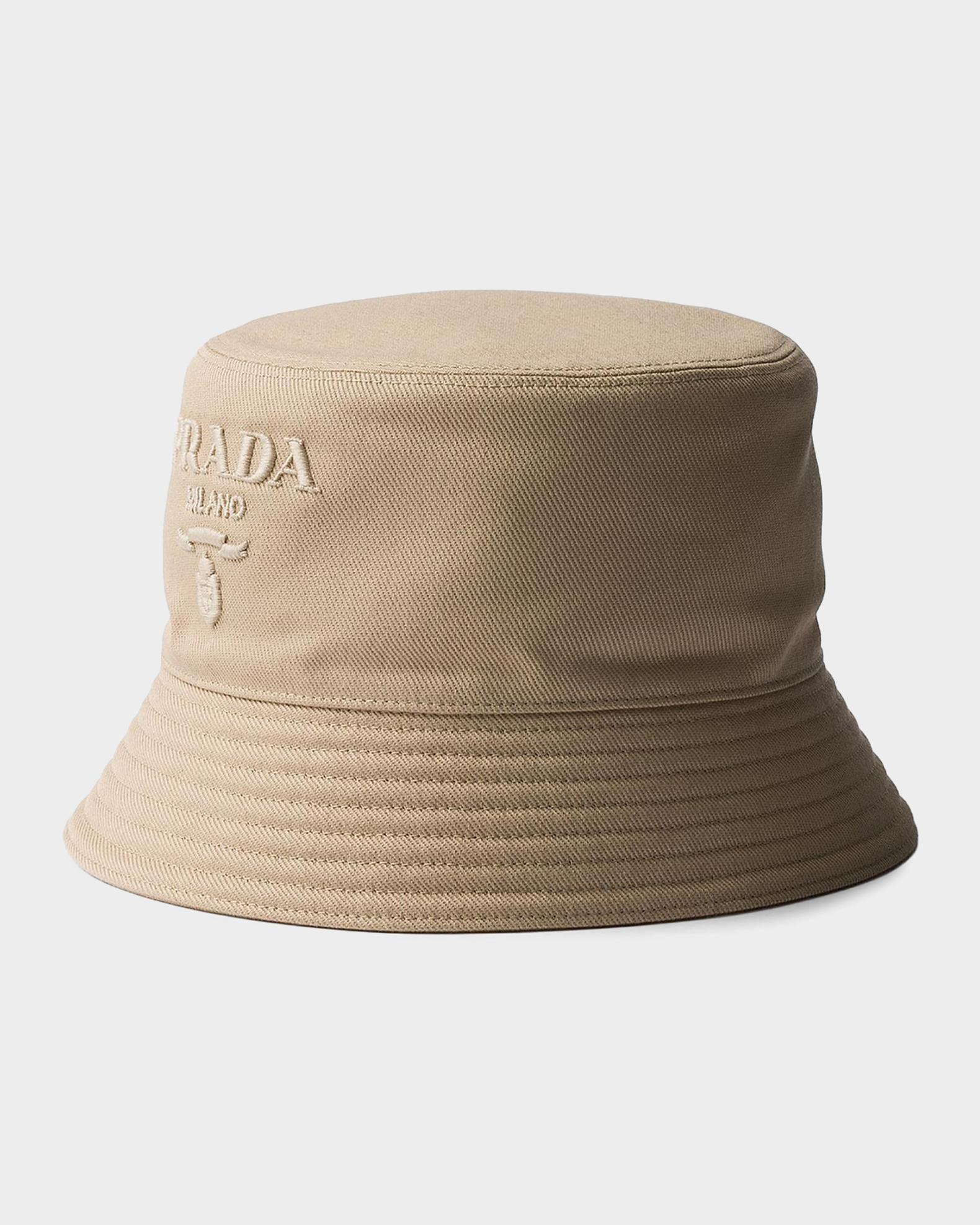 PRADA ハット Prada Embroidered Cotton Drill Bucket Hat | Neiman Marcus