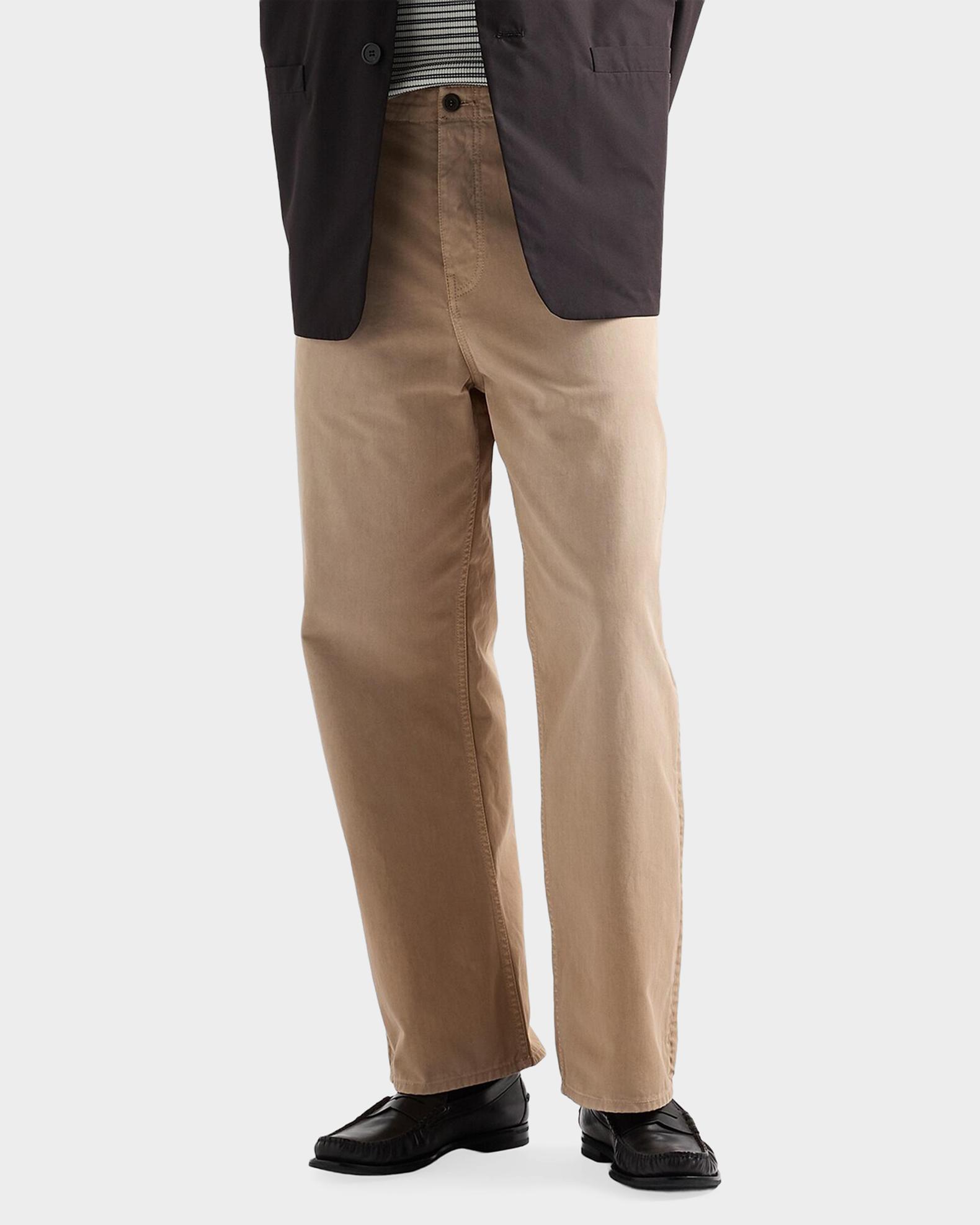 Prada Men's Garment-Dyed Cotton Gabardine Pants | Neiman Marcus