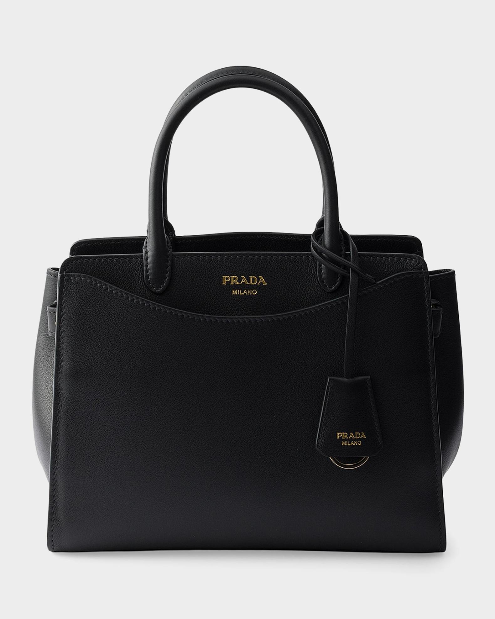 Prada Prelude Medium Leather Satchel Bag | Neiman Marcus