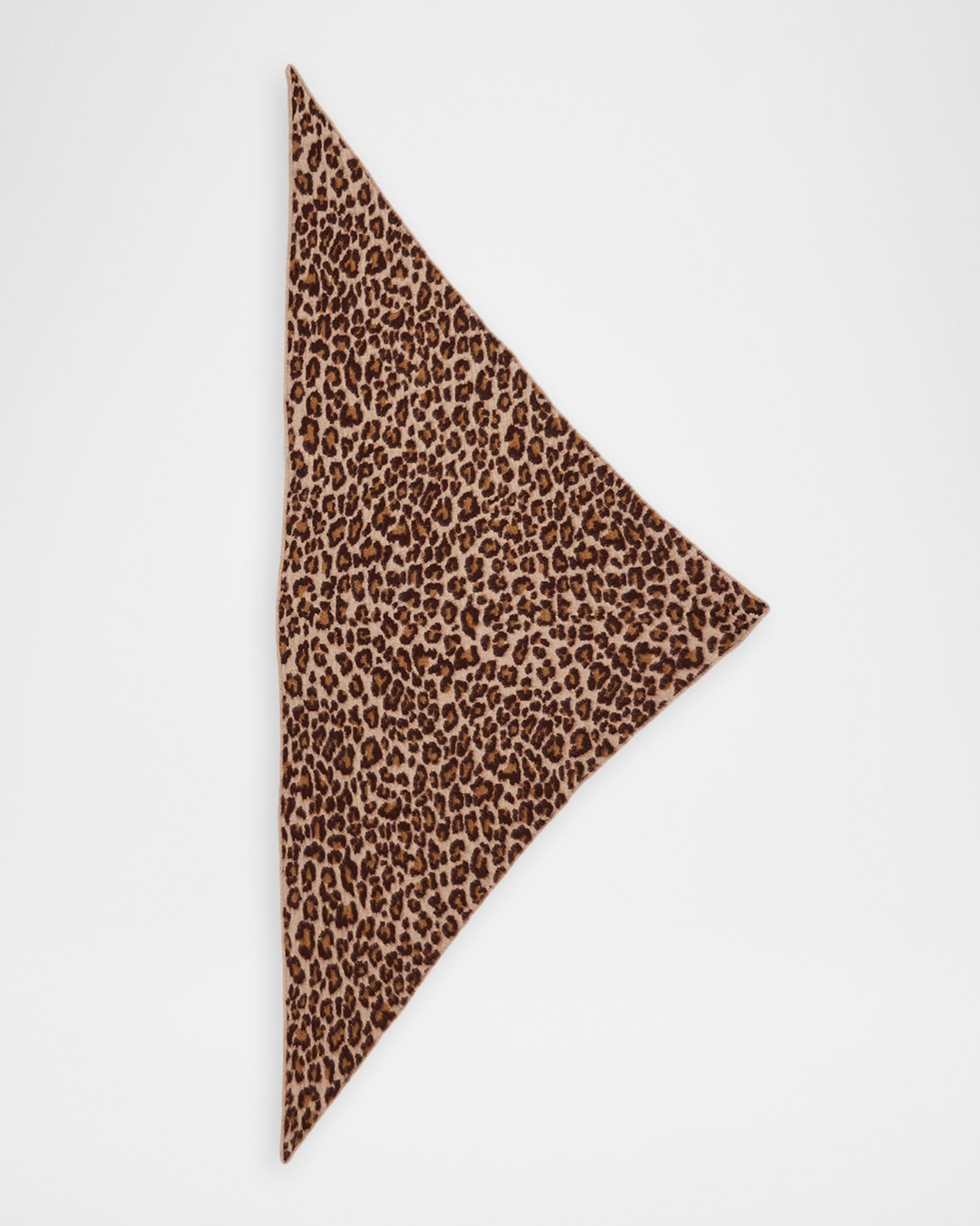 Sablyn Harper Leopard Cashmere Triangle Scarf | Neiman Marcus