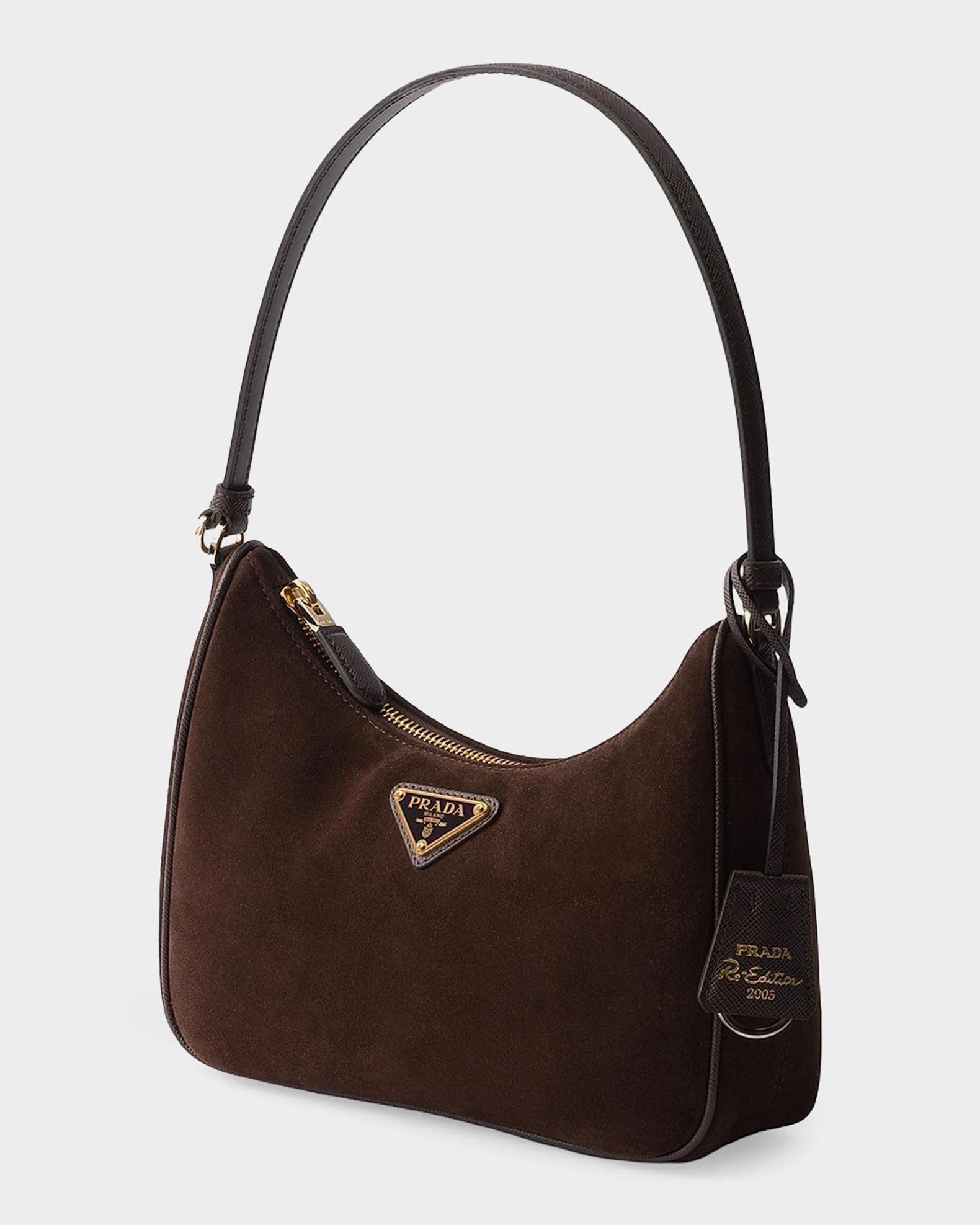 Prada Re-Edition 2005 Suede Mini-Bag | Neiman Marcus