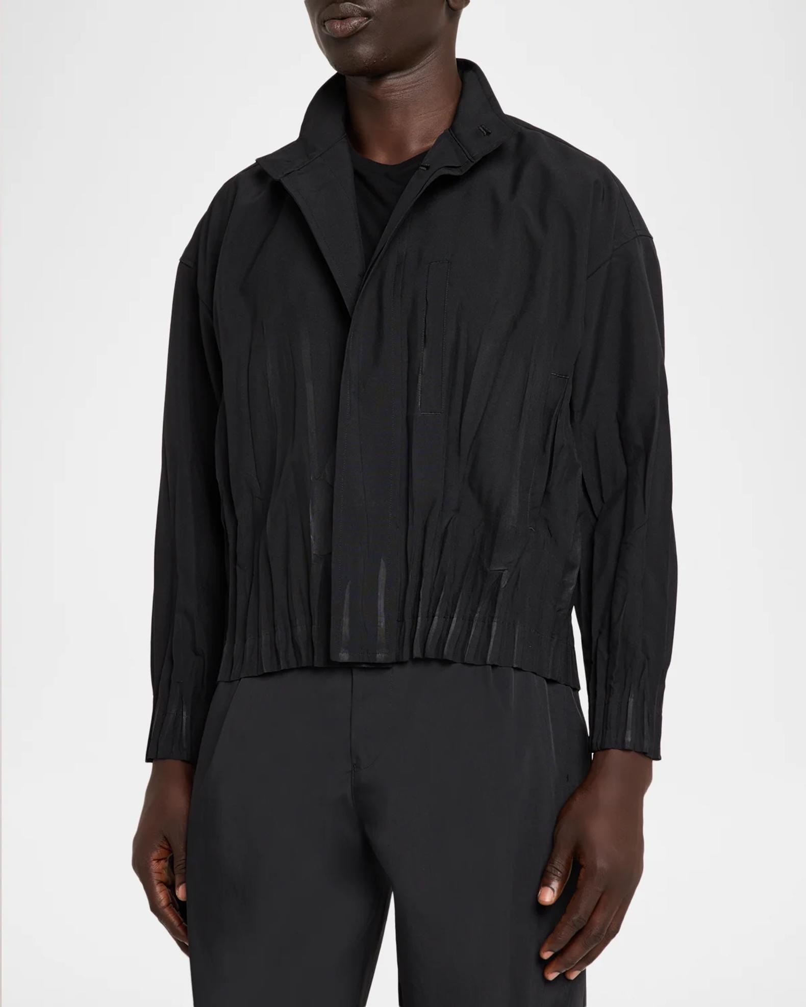 Issey Miyake Men's Waft Stand Collar Jacket | Neiman Marcus