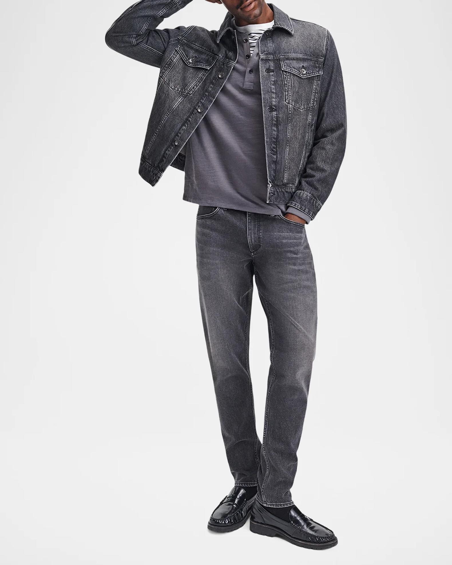 rag & bone Men's Faded Wash Whiskered Jeans | Neiman Marcus