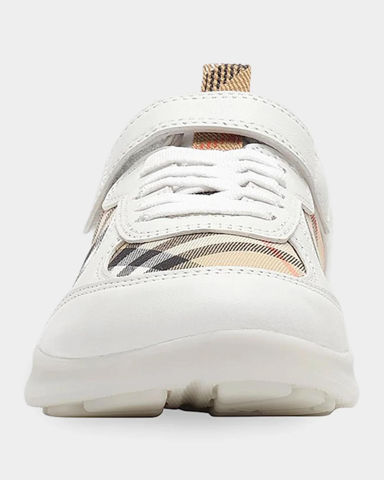 Burberry Little Kid's & Kid's Check Leather Low-Top Sneakers