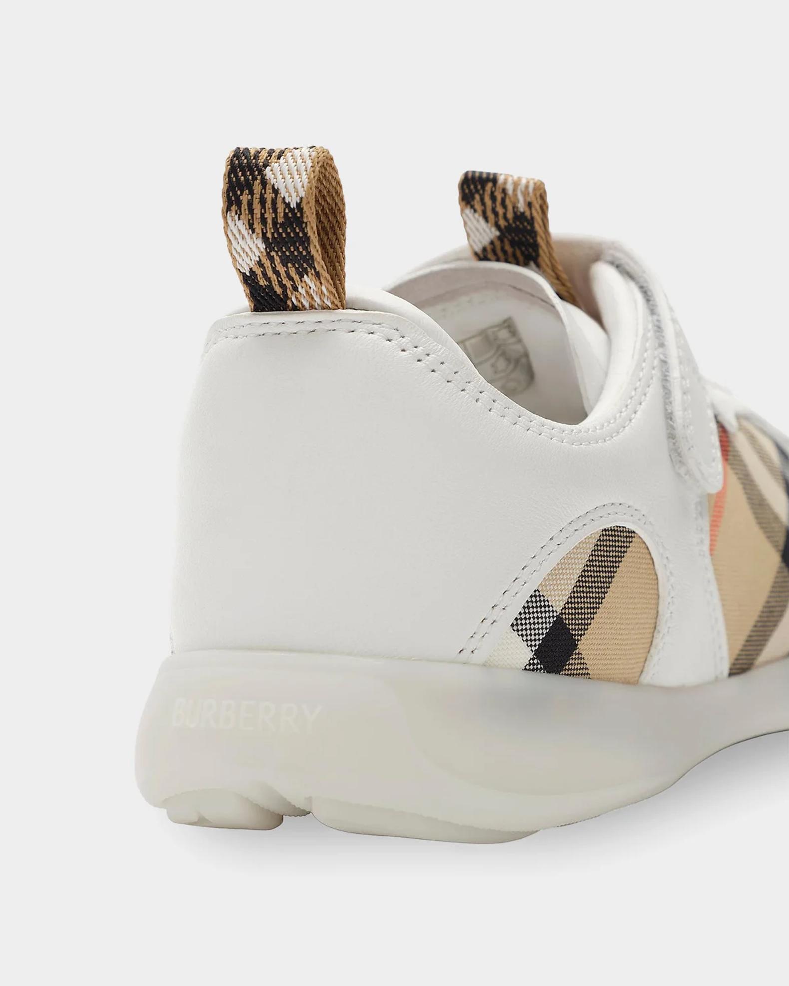 Burberry Little Kid's & Kid's Check Leather Low-Top Sneakers