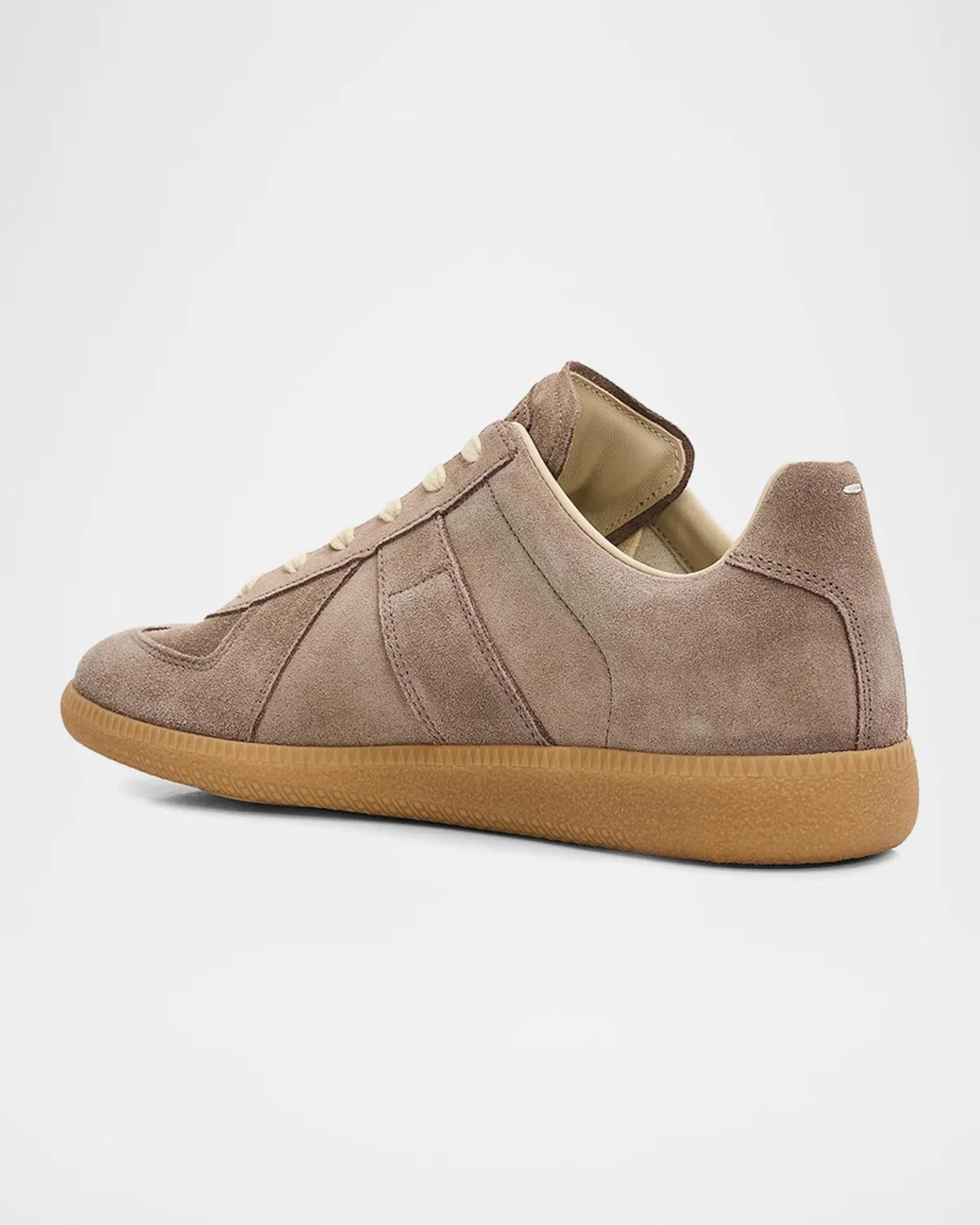 Maison Margiela Replica Suede Low-Top Sneakers | Neiman Marcus