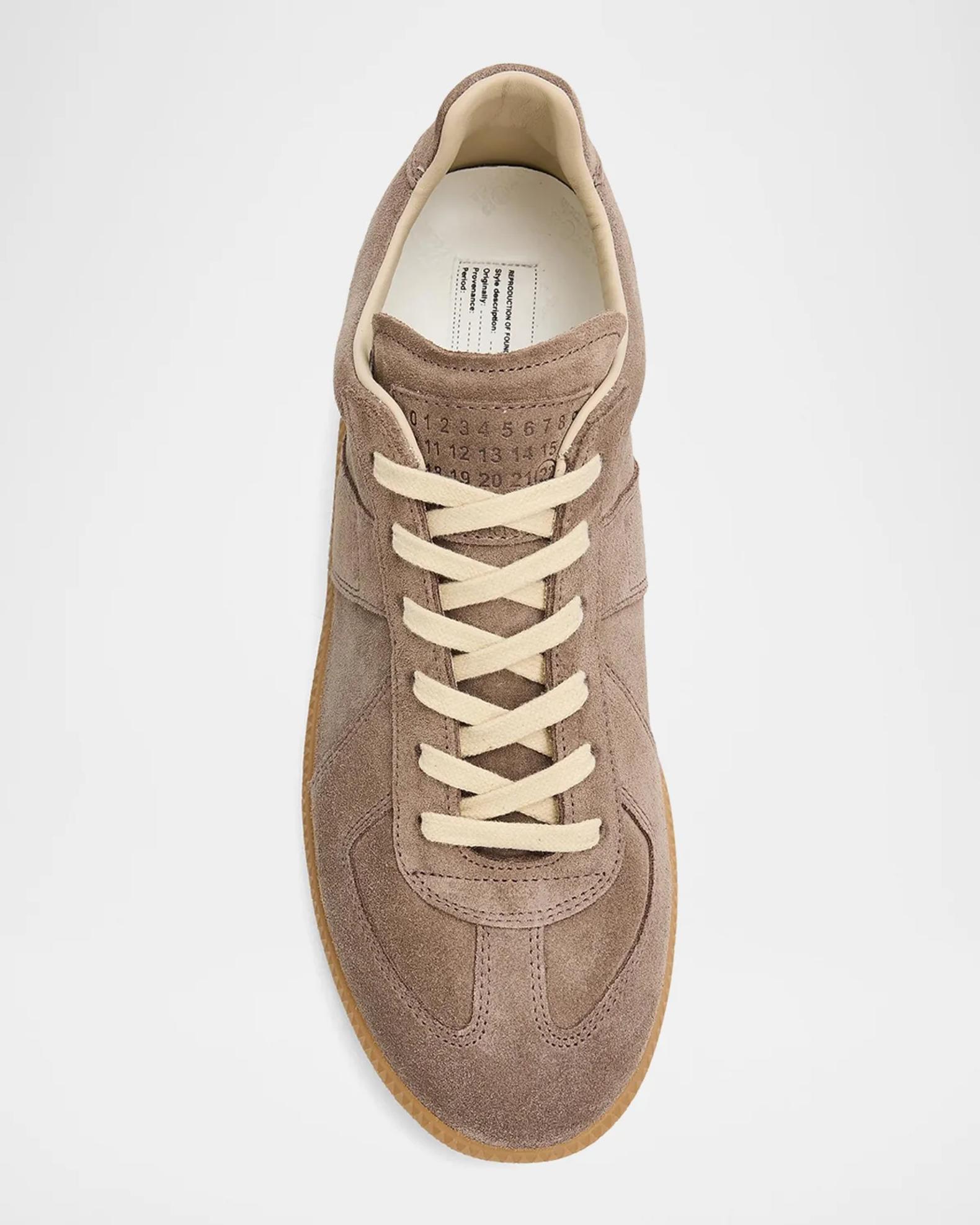 Maison Margiela Replica Suede Low-Top Sneakers | Neiman Marcus
