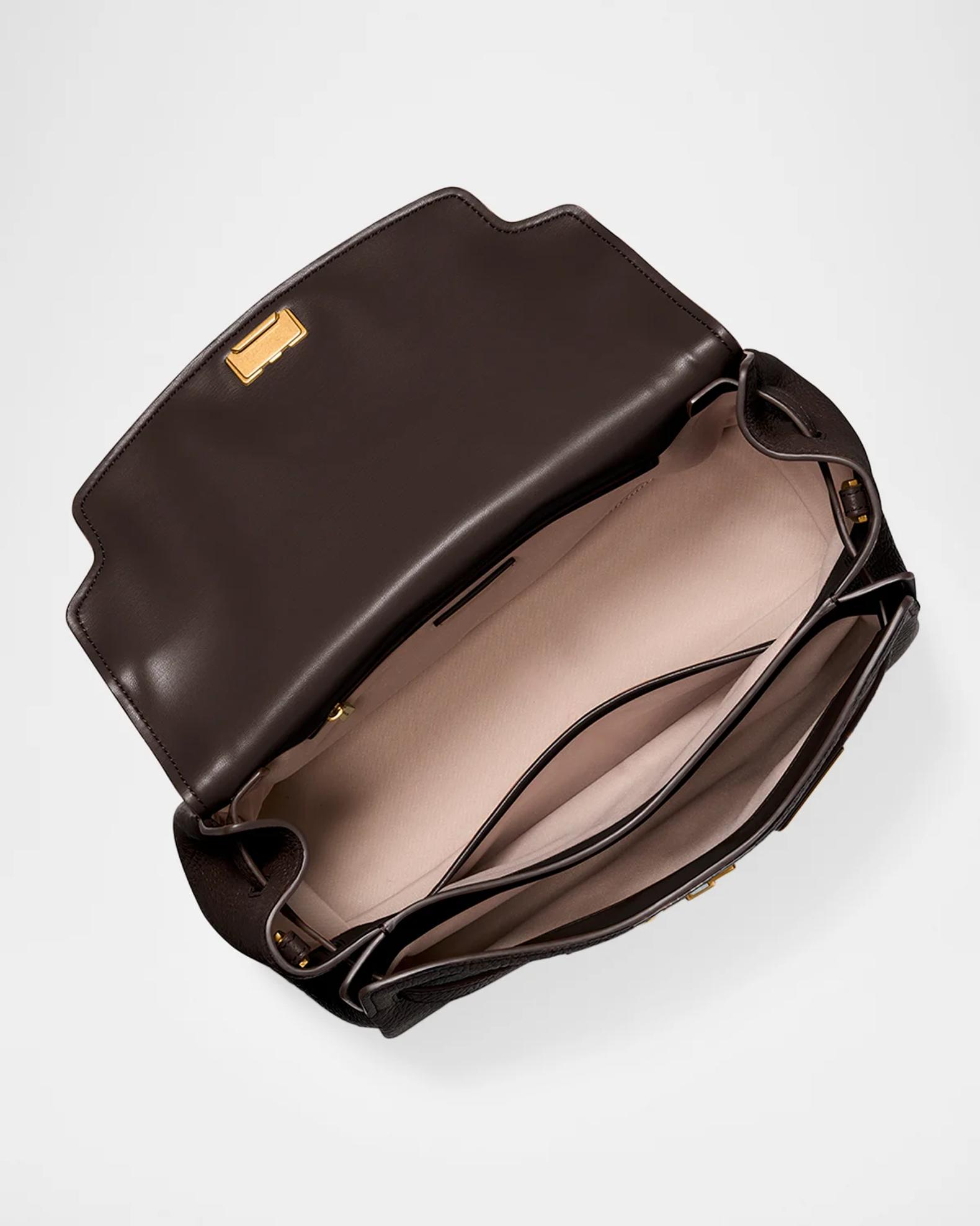 MICHAEL Michael Kors Padlock Leather Top Handle Bag | Neiman Marcus