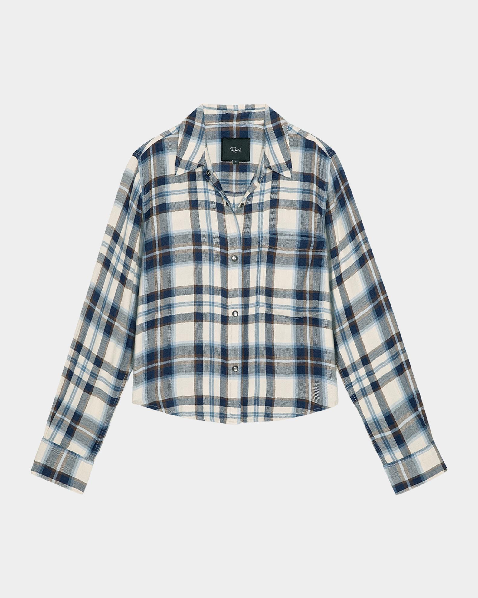 Rails Malin Plaid Button-Front Shirt | Neiman Marcus
