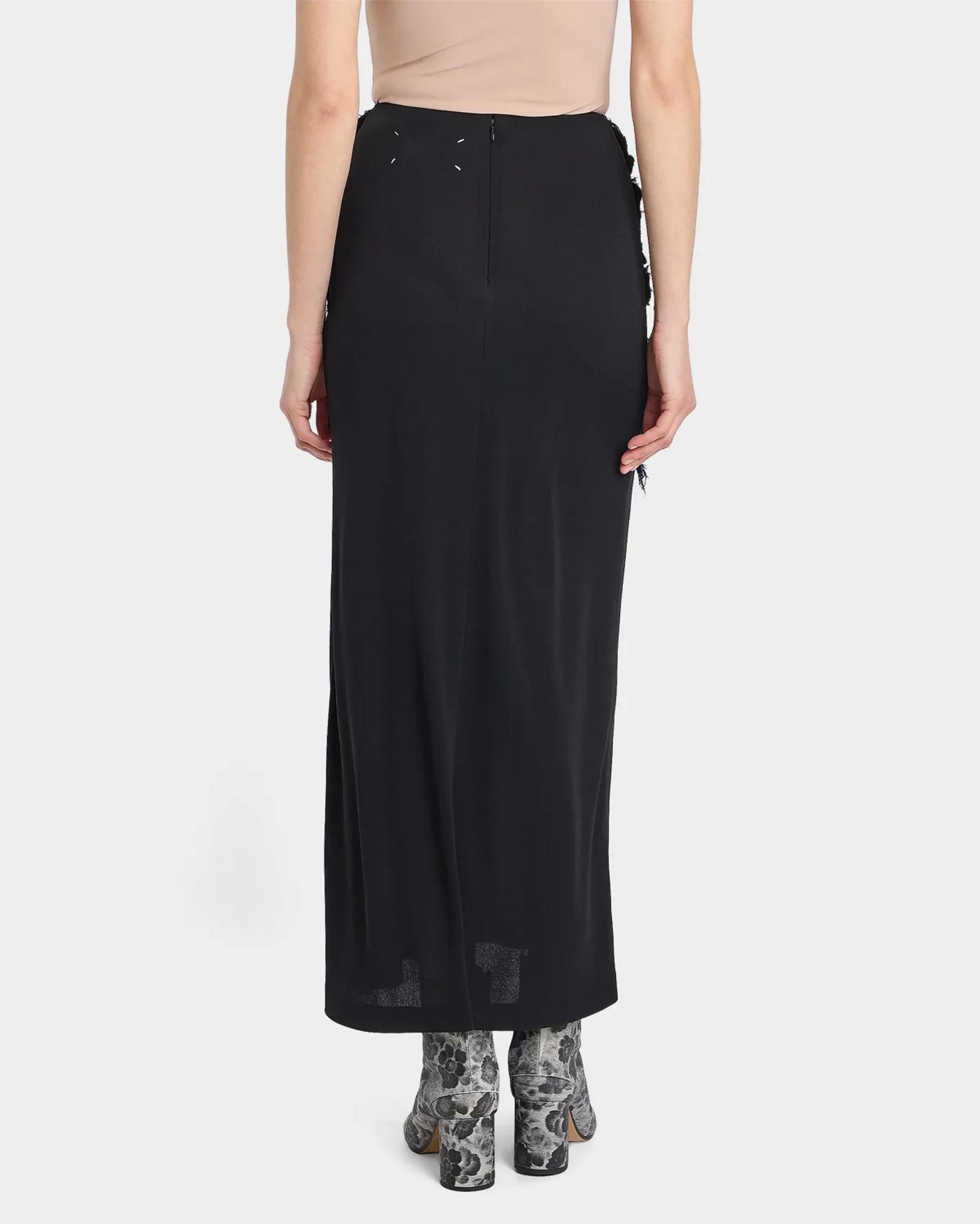 MM6 Maison Margiela Textured Paisley Maxi Skirt | Neiman Marcus