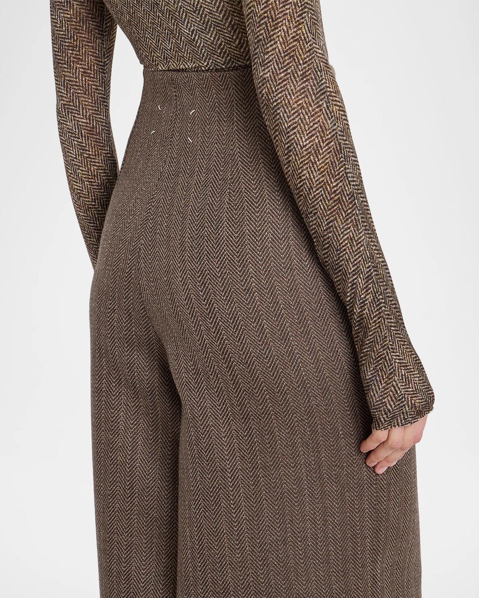 MM6 Maison Margiela Wool Midi Skirt | Neiman Marcus