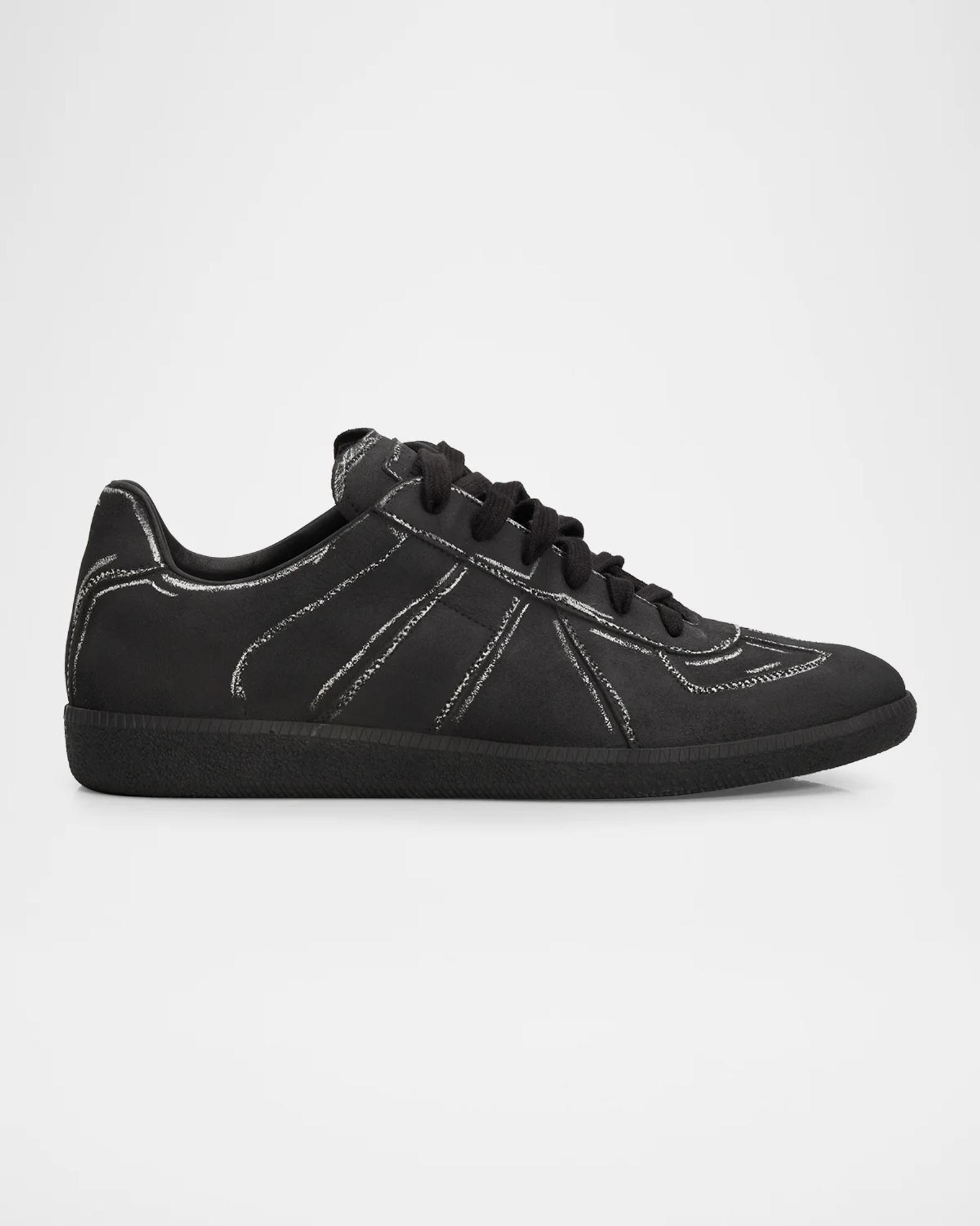 【鈴】Maison Margiela REPLICA Maison Margiela Men's Replica Suede Low-Top Sneakers | Neiman Marcus