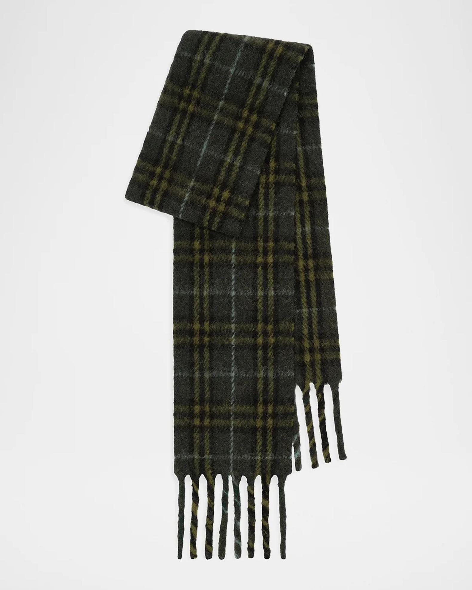 Burberry マフラー Burberry Narrow Check Alpaca Wool-Blend Scarf | Neiman Marcus