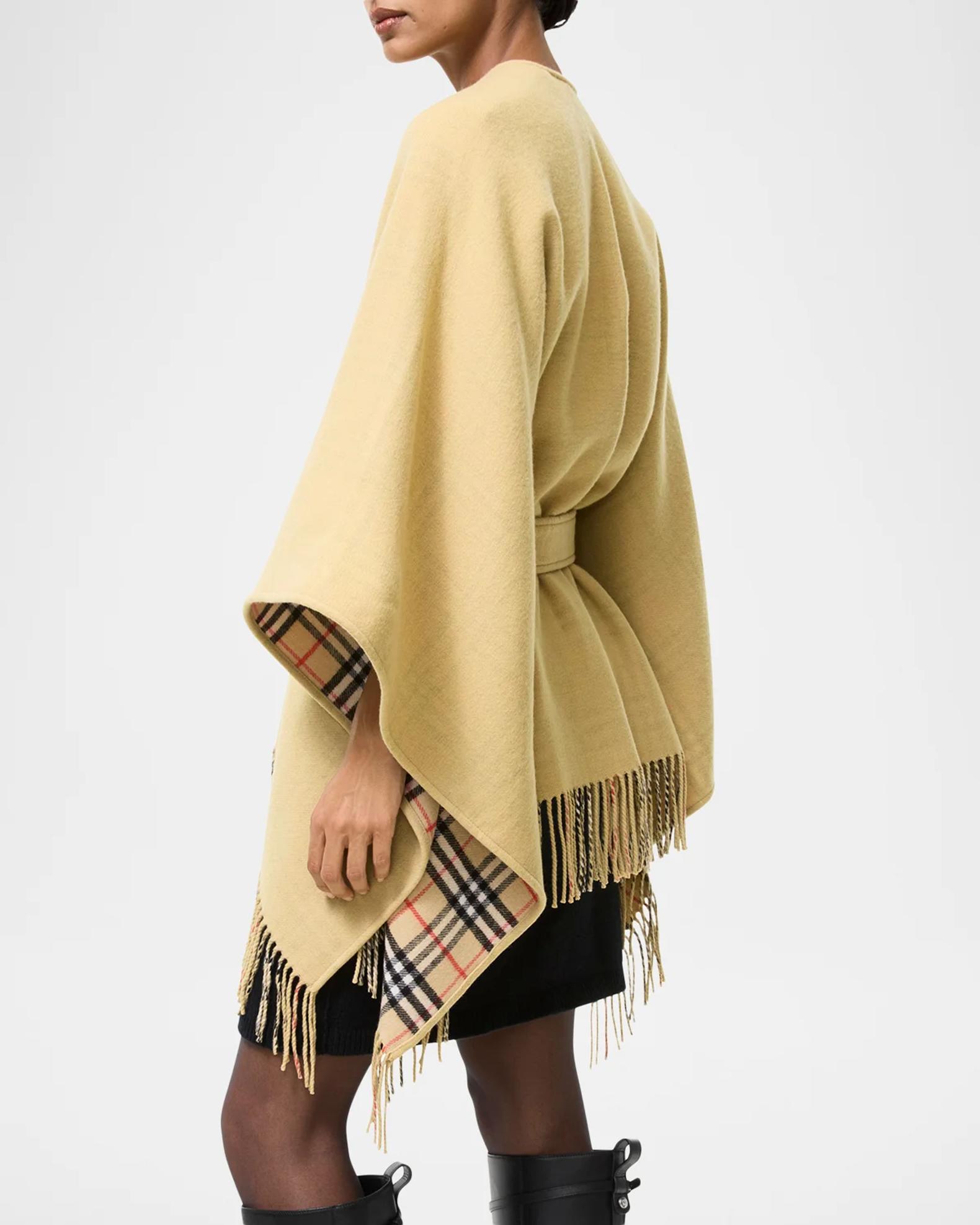 Burberry Tay Wool Cape | Neiman Marcus