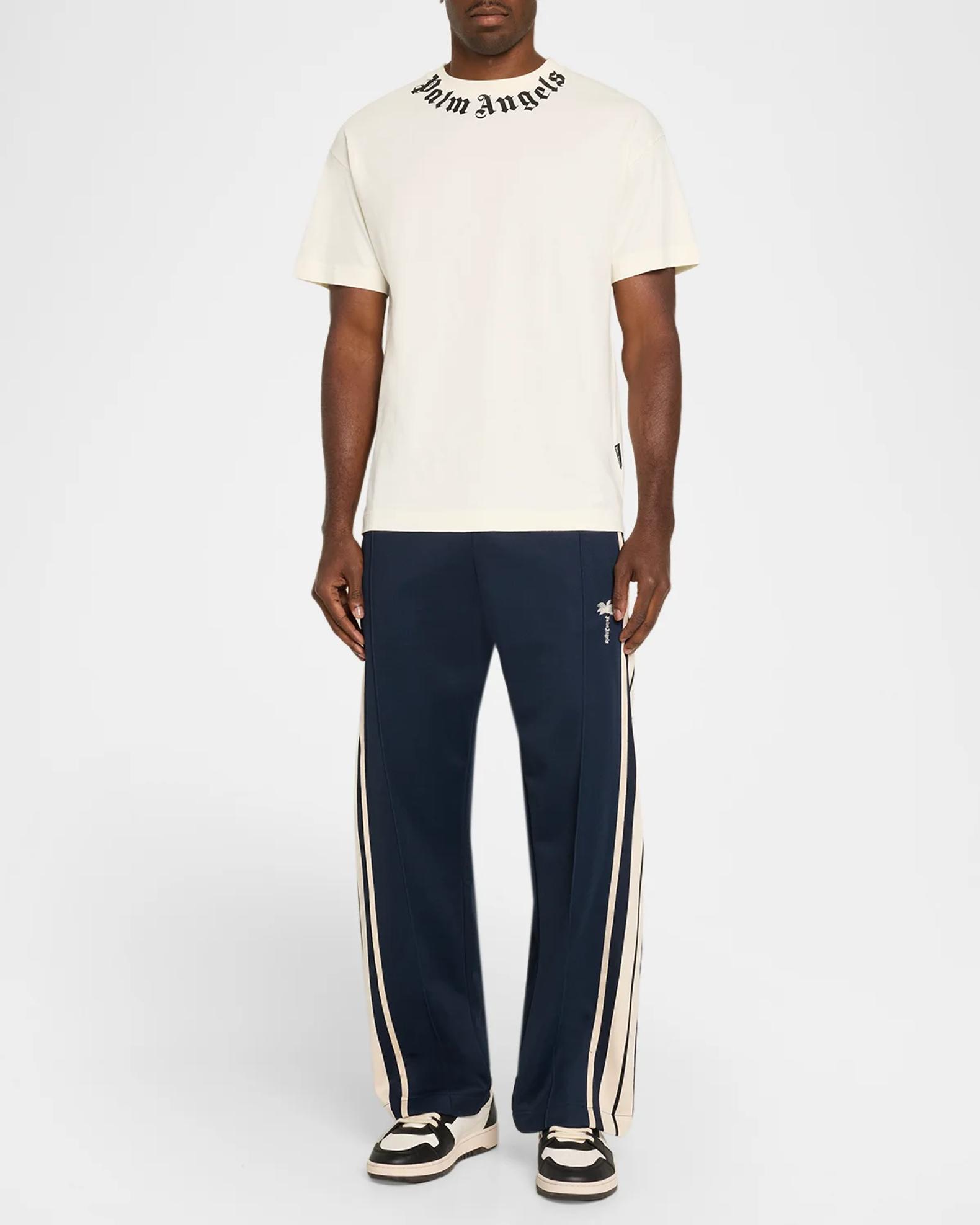 Palm Angels Men's The Neck Logo Regular T-Shirt | Neiman Marcus