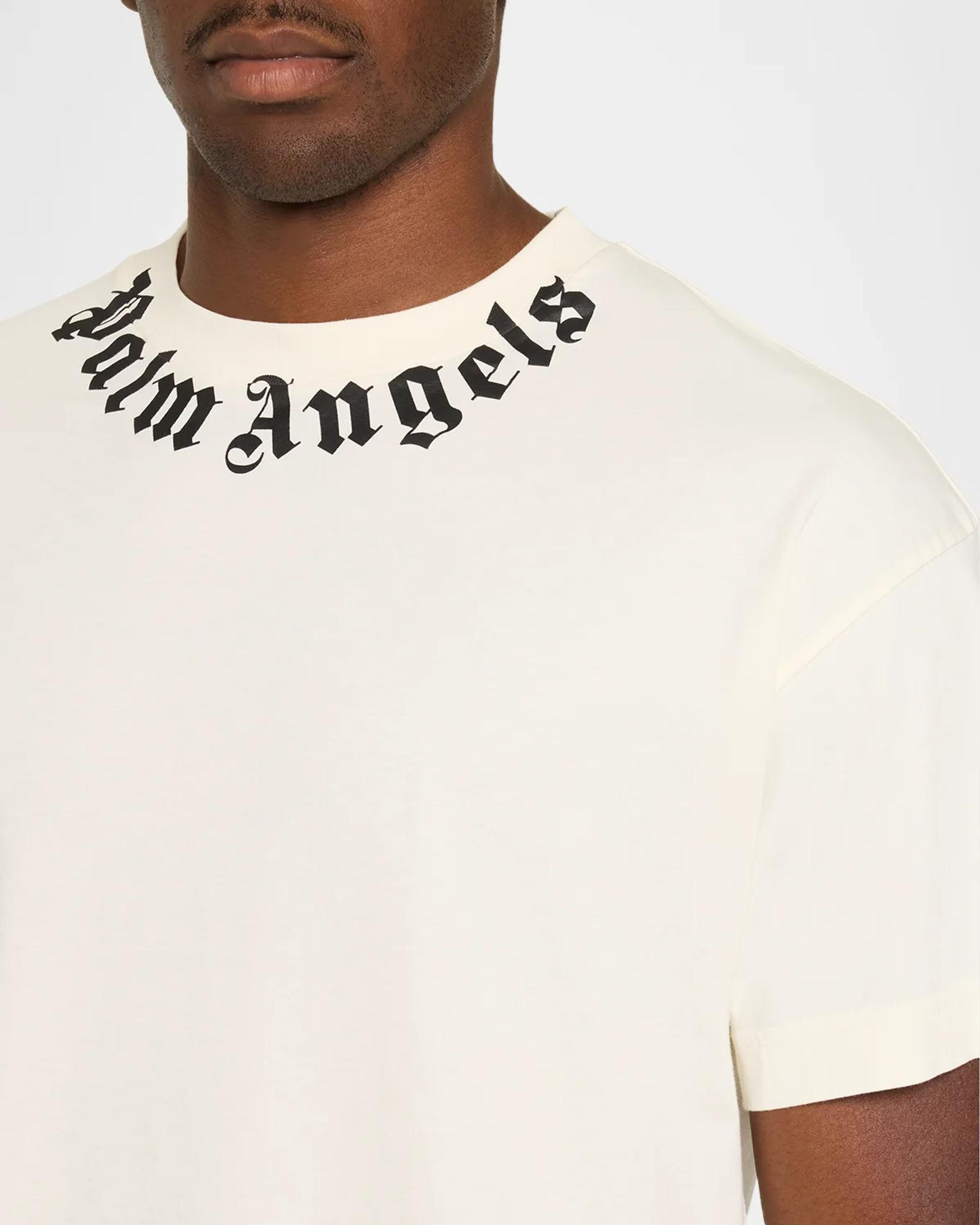 Palm Angels Men's The Neck Logo Regular T-Shirt | Neiman Marcus