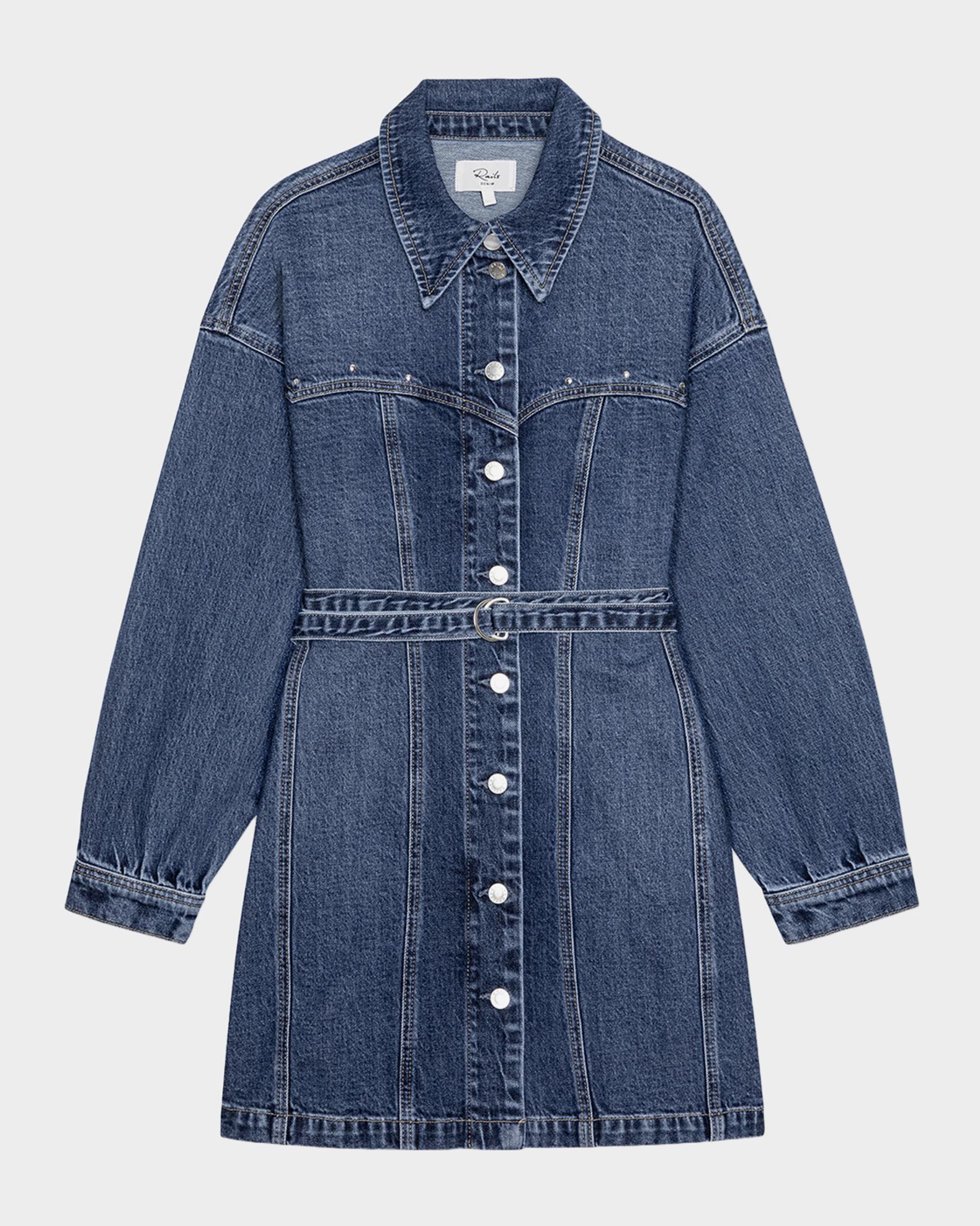 rails denim dress | Montant - Blue Bonnet | Premium | Size XS Wash cold Waist size:38 sequin dress girl what color shoes to
