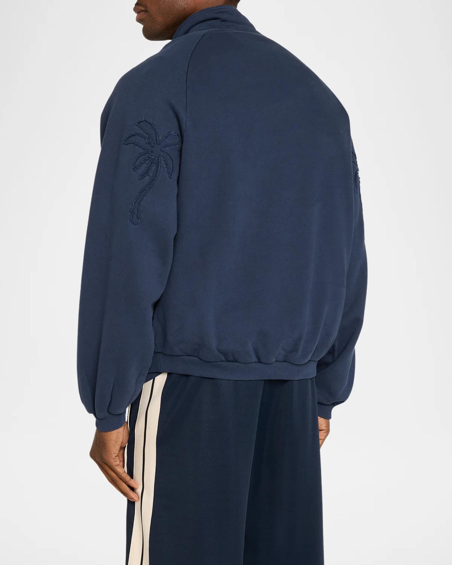 Palm Angels Men's Cotton Half-Zip Sweatshirt | Neiman Marcus