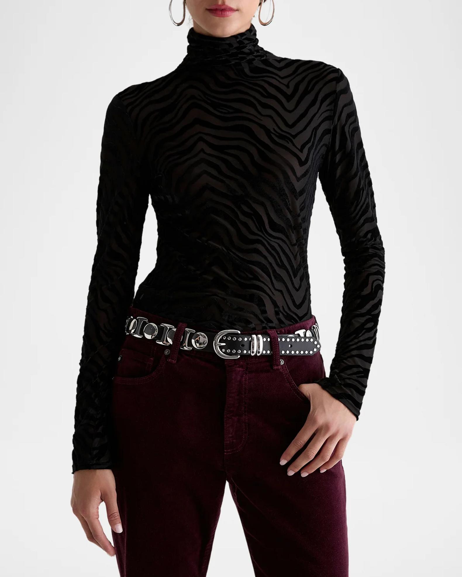 AG Jeans Chels Wild Lines Top | Neiman Marcus