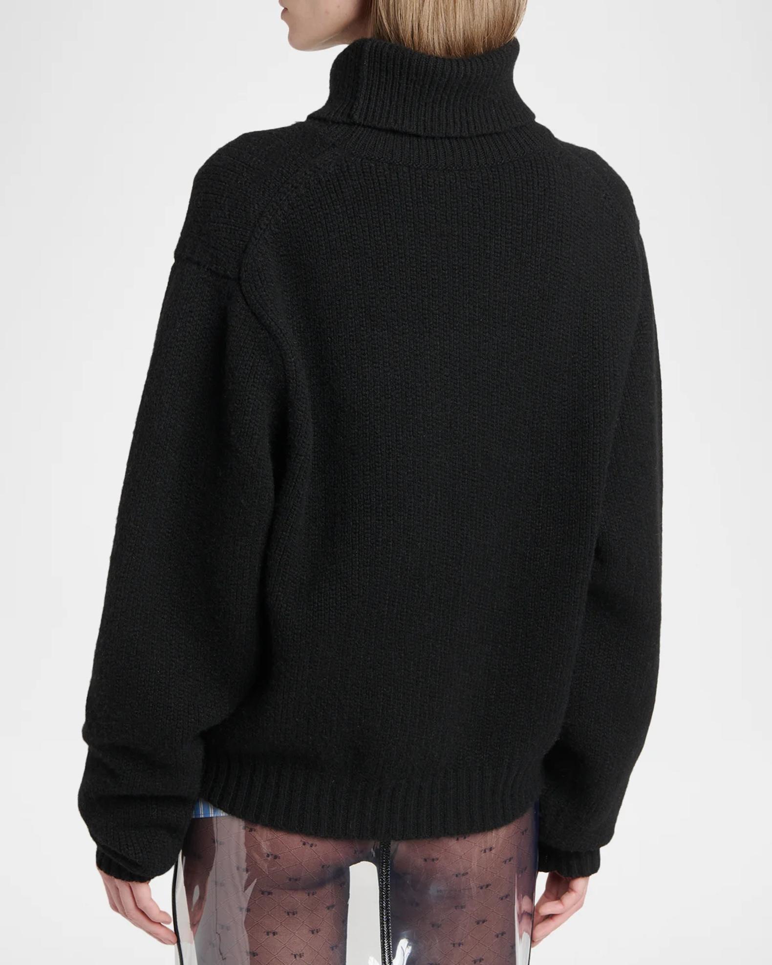 TOM FORD Wool-Cashmere-Mohair Chunky Knit Turtleneck Sweater