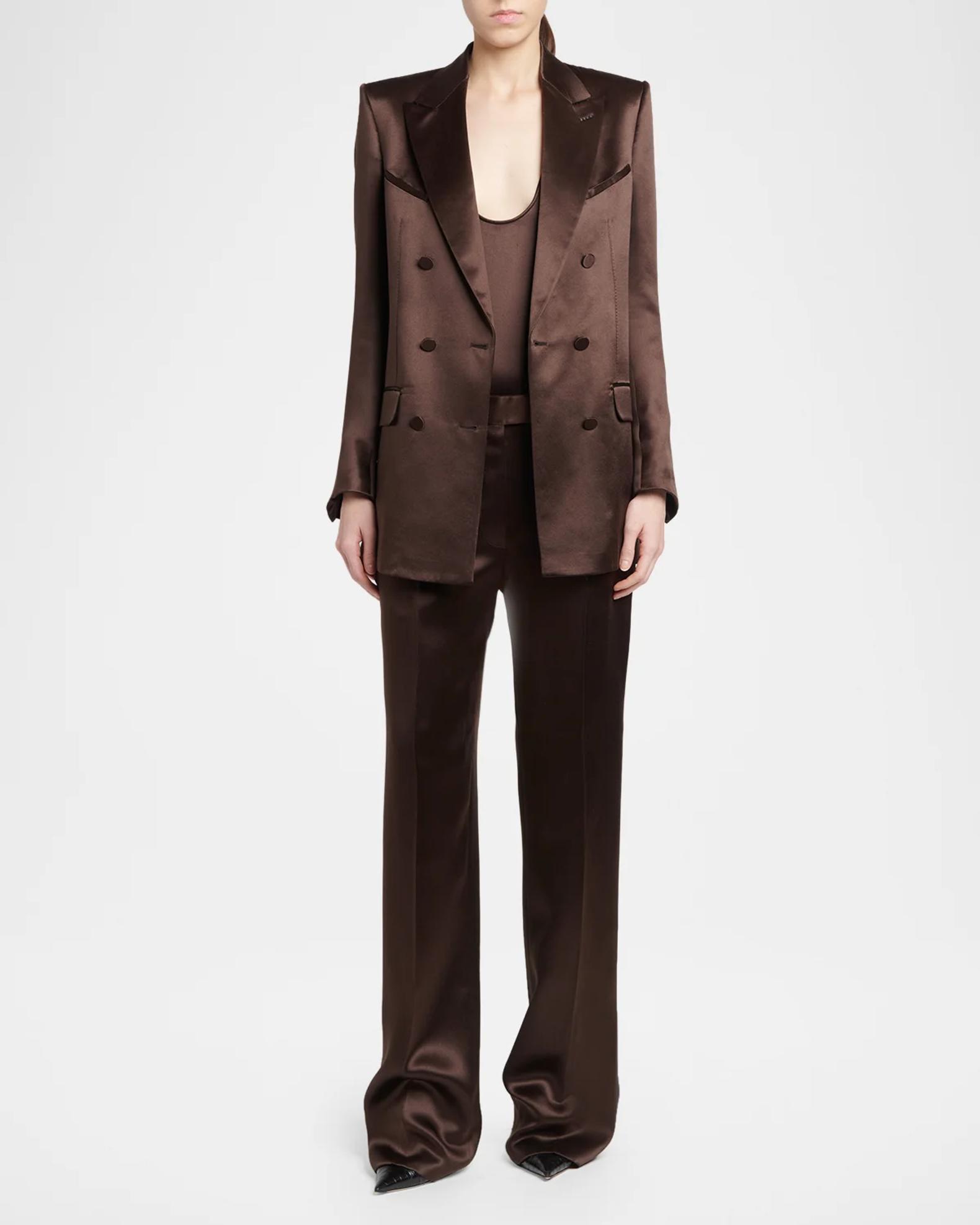 TOM FORD Plunging Scoop-Neck Silk Tank Top | Neiman Marcus