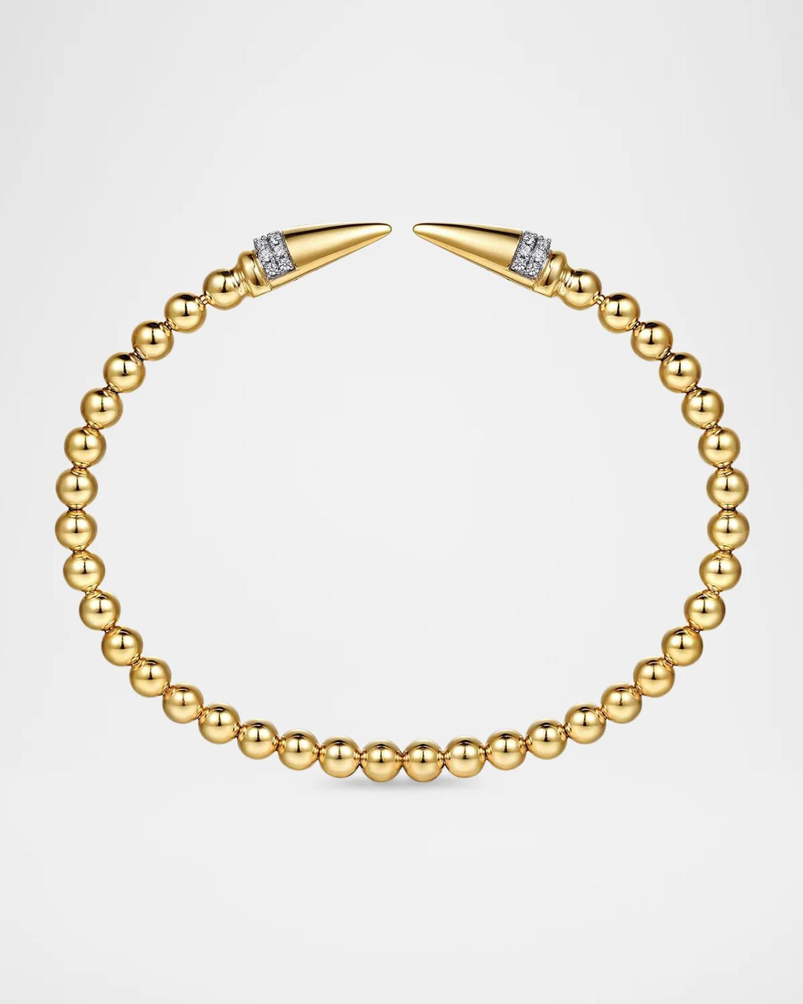 Gabriel & Co Bujukan 14K Yellow Gold & 0.20 TCW Diamond Cuff | Neiman ...