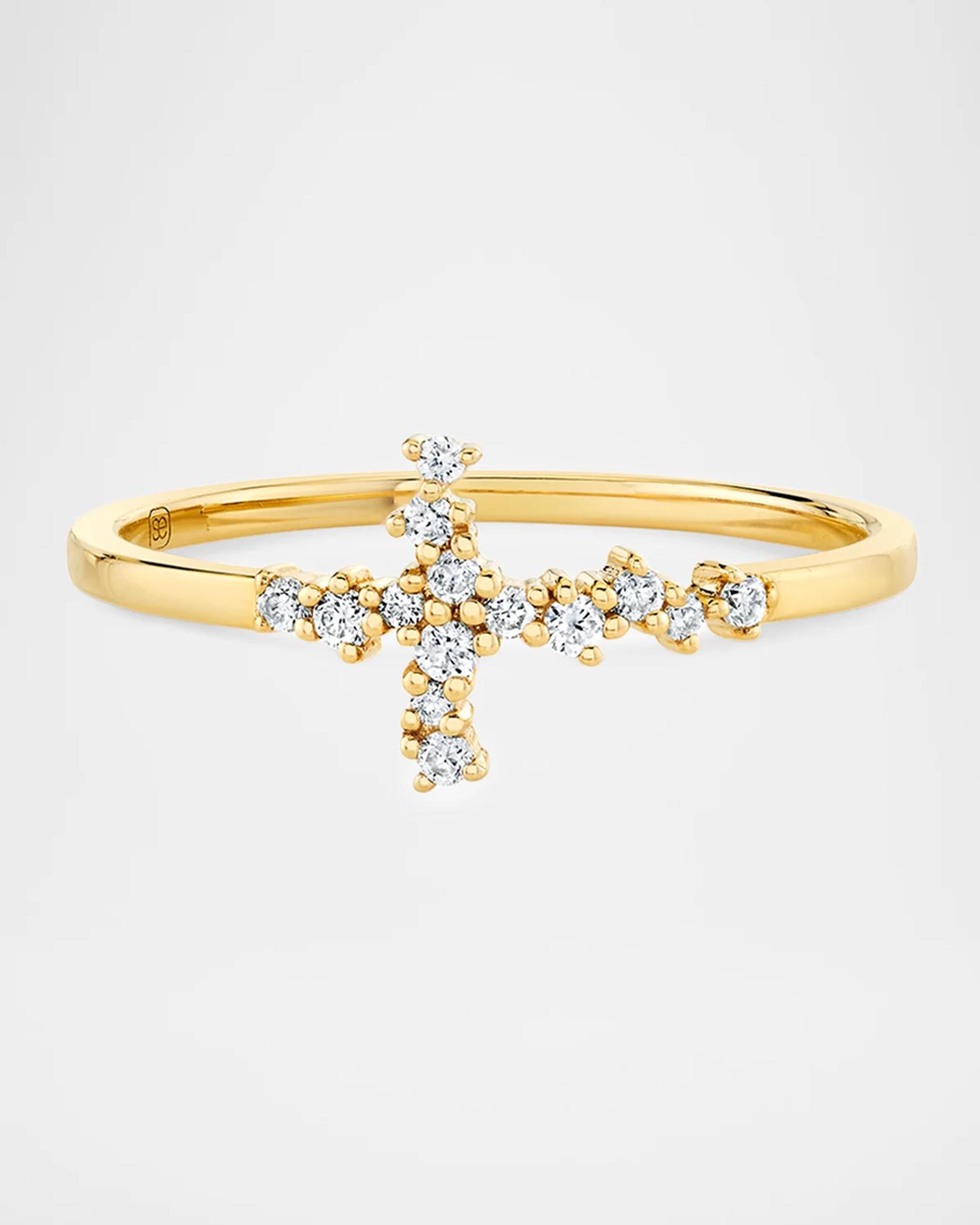 Sydney Evan 14K Yellow Gold & 0.12 TCW Diamond Ring | Neiman Marcus