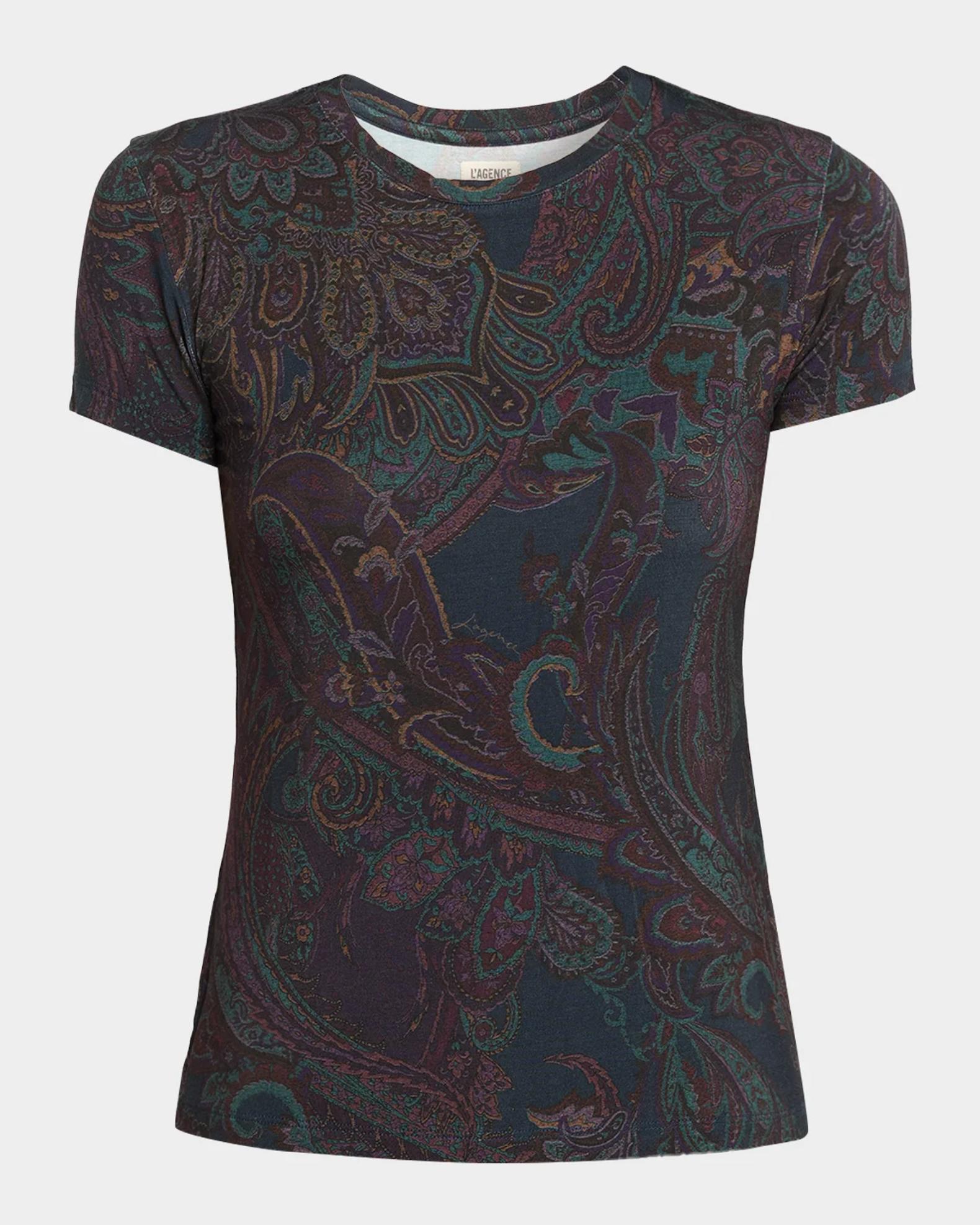 Ressi Paisley Crewneck T-Shirt