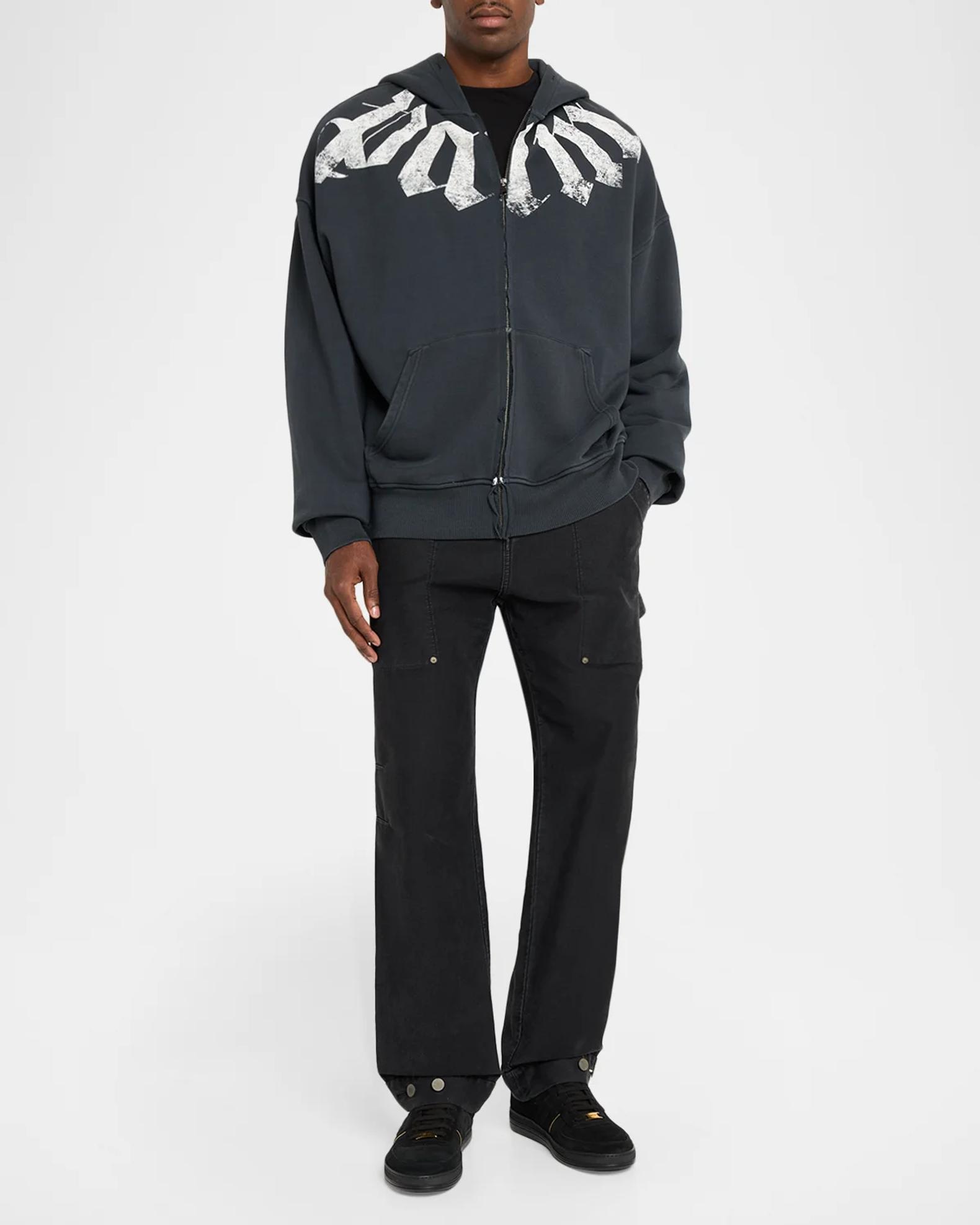 Palm Angels Men's Logo Cotton Hoodie | Neiman Marcus