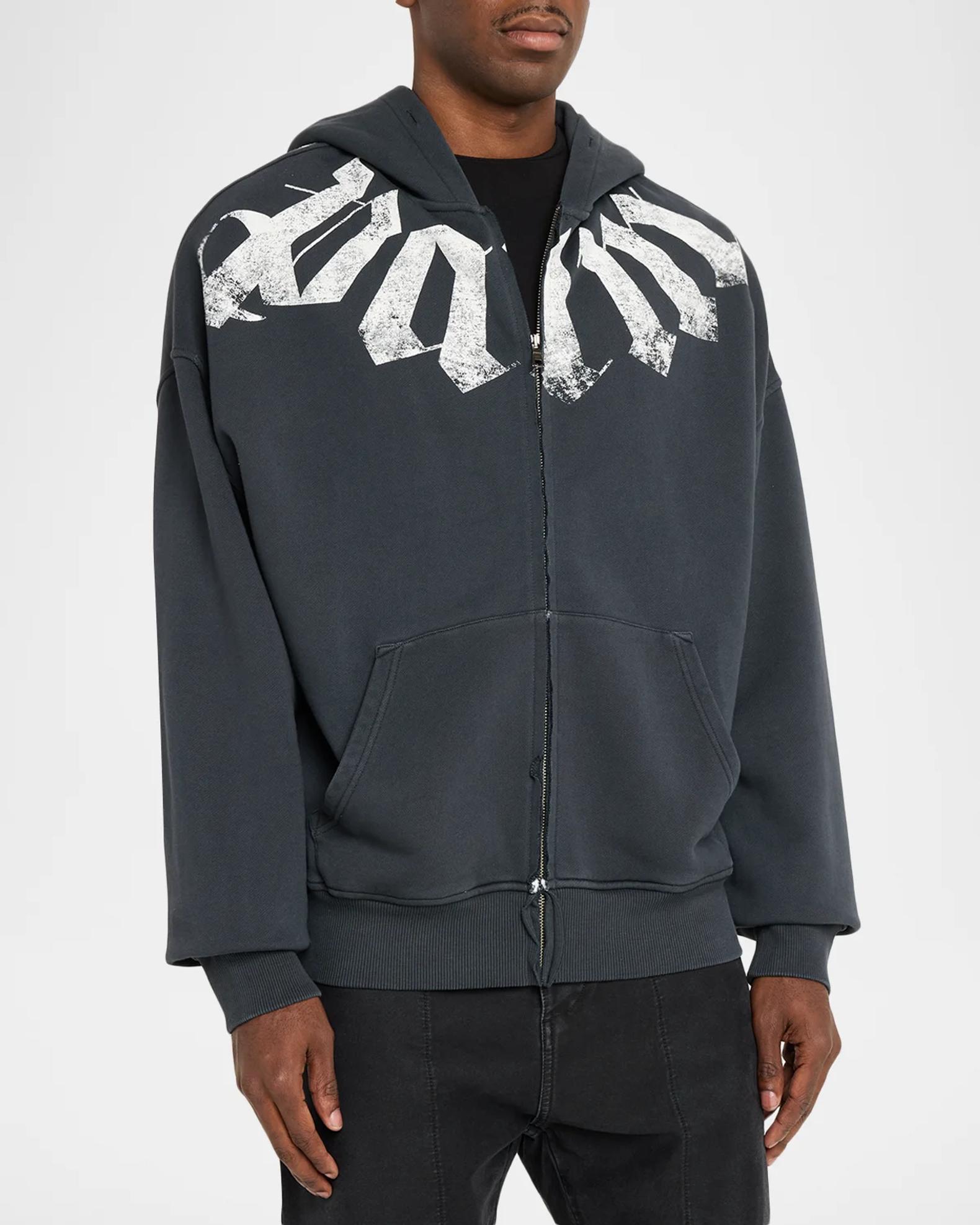 Palm Angels Men's Logo Cotton Hoodie | Neiman Marcus