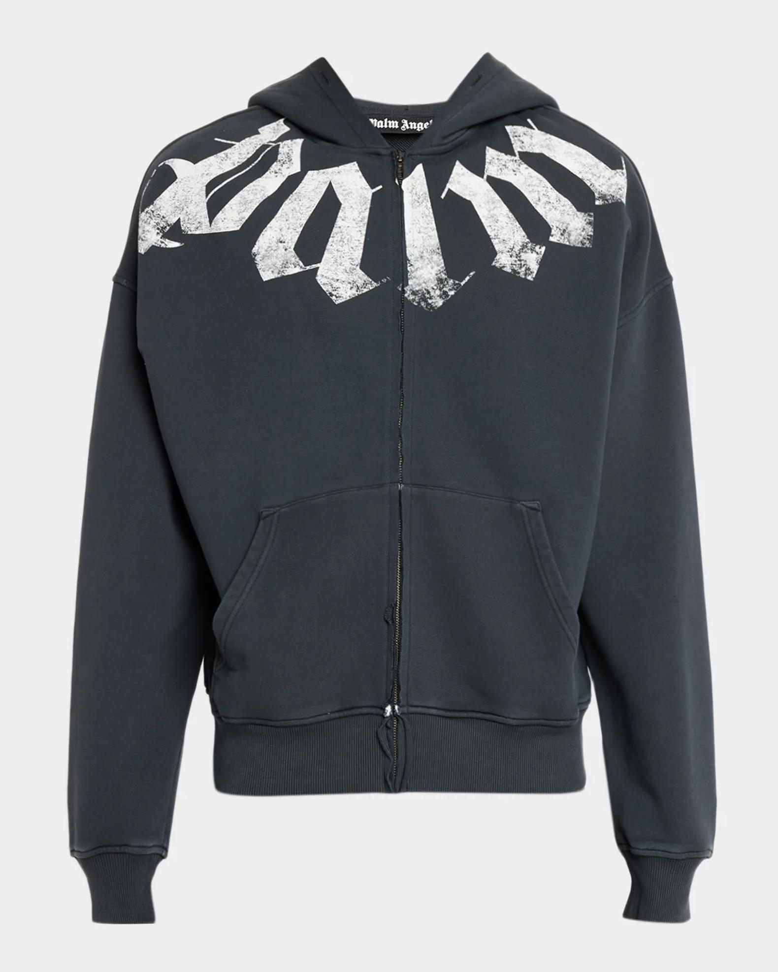 Palm Angels Men's Logo Cotton Hoodie | Neiman Marcus