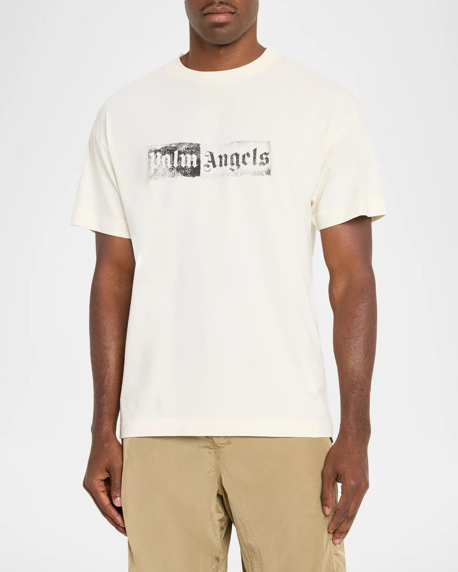 Palm Angels Men's Stamp Logo T-Shirt | Neiman Marcus