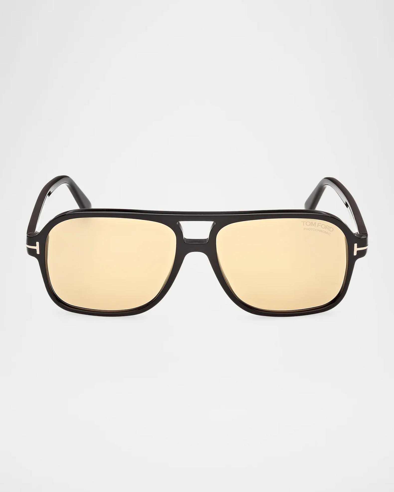 TOM FORD Men's Madison-02 Pilot Acetate Sunglasses | Neiman Marcus
