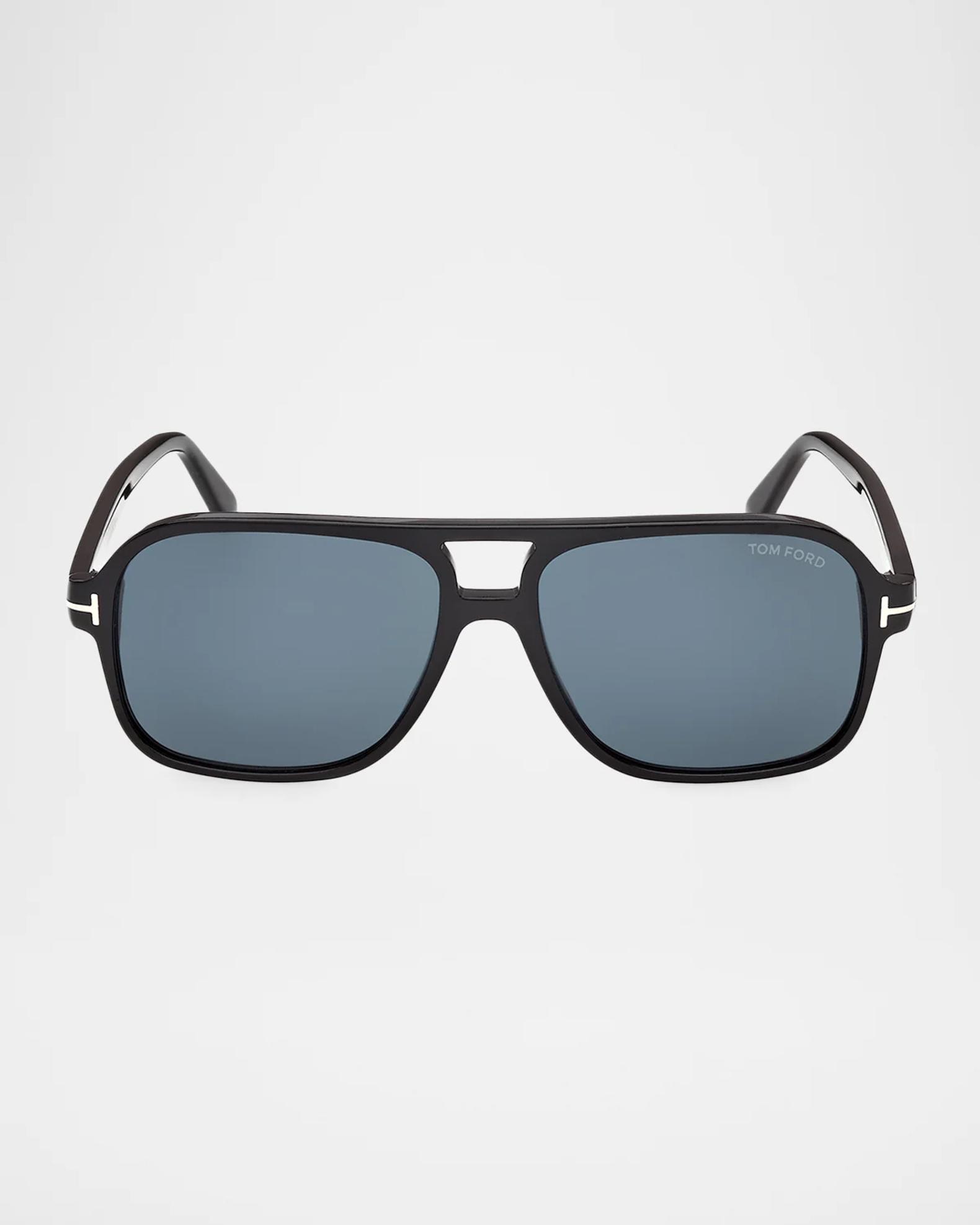 TOM FORD Men's Madison-02 Acetate Pilot Sunglasses | Neiman Marcus