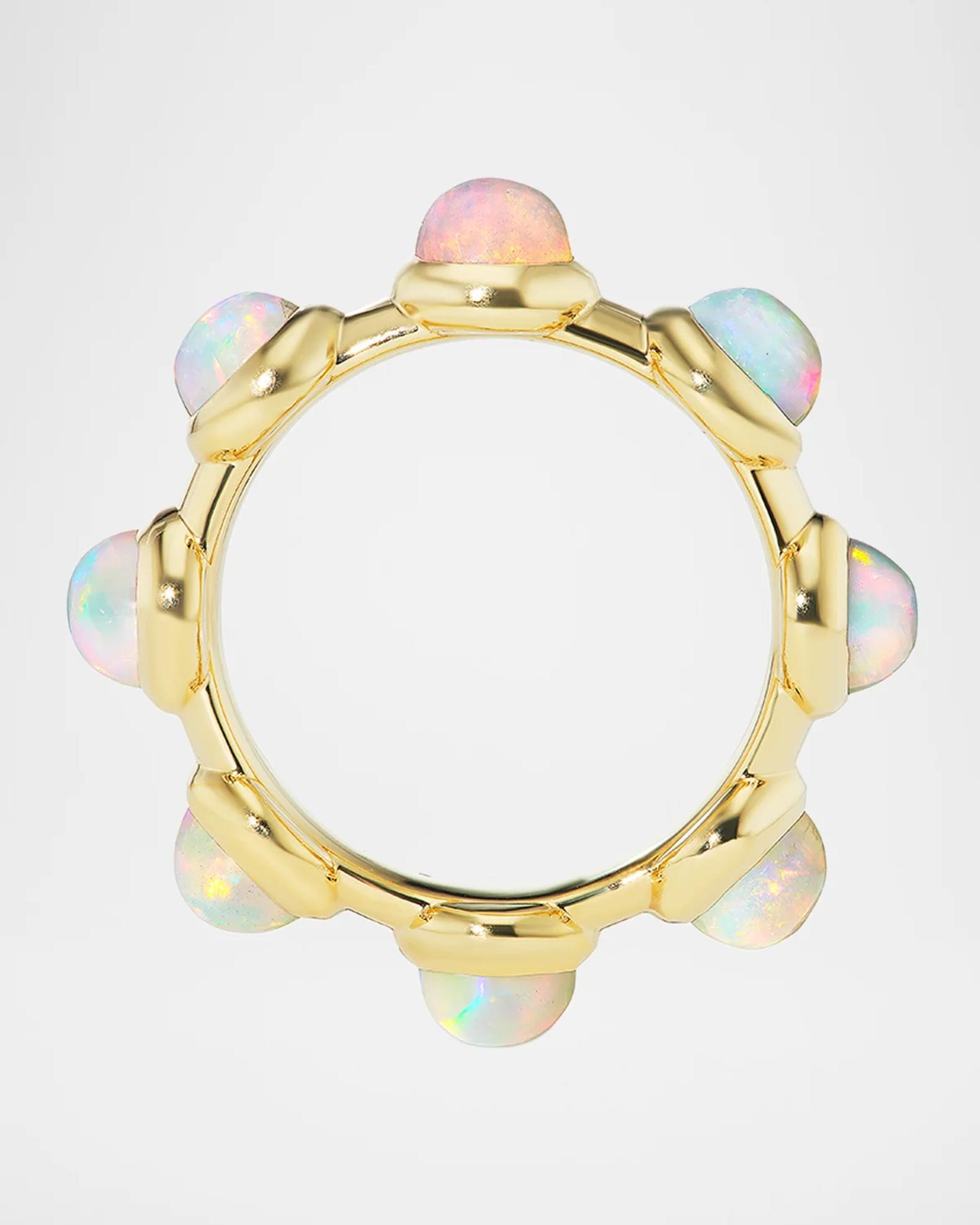 Jade Ruzzo Vic 18K Yellow Gold and Opal Ring | Neiman Marcus