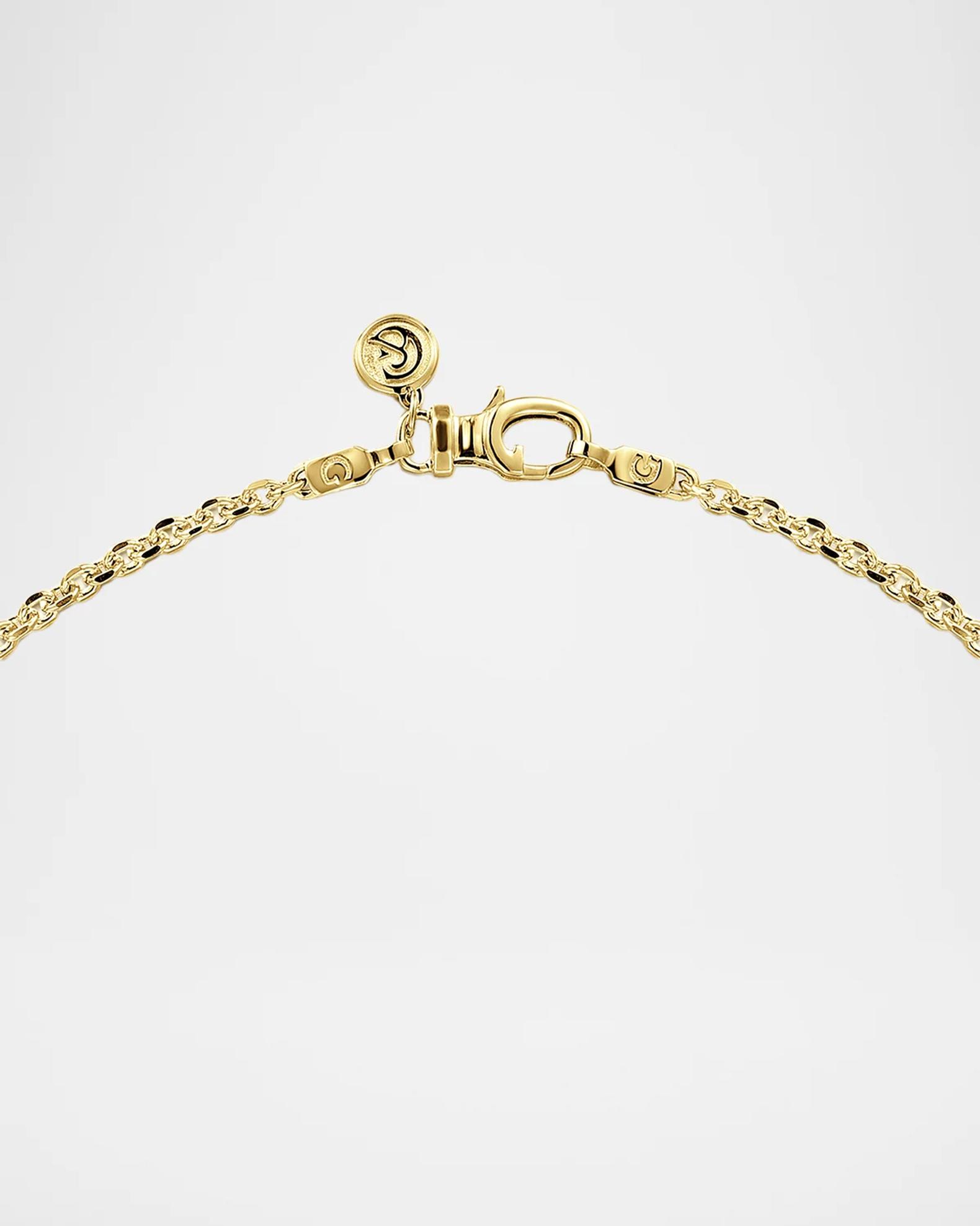 Gabriel & Co Men's Classic Link Chain Necklace in 14K Yellow Gold, 2 ...