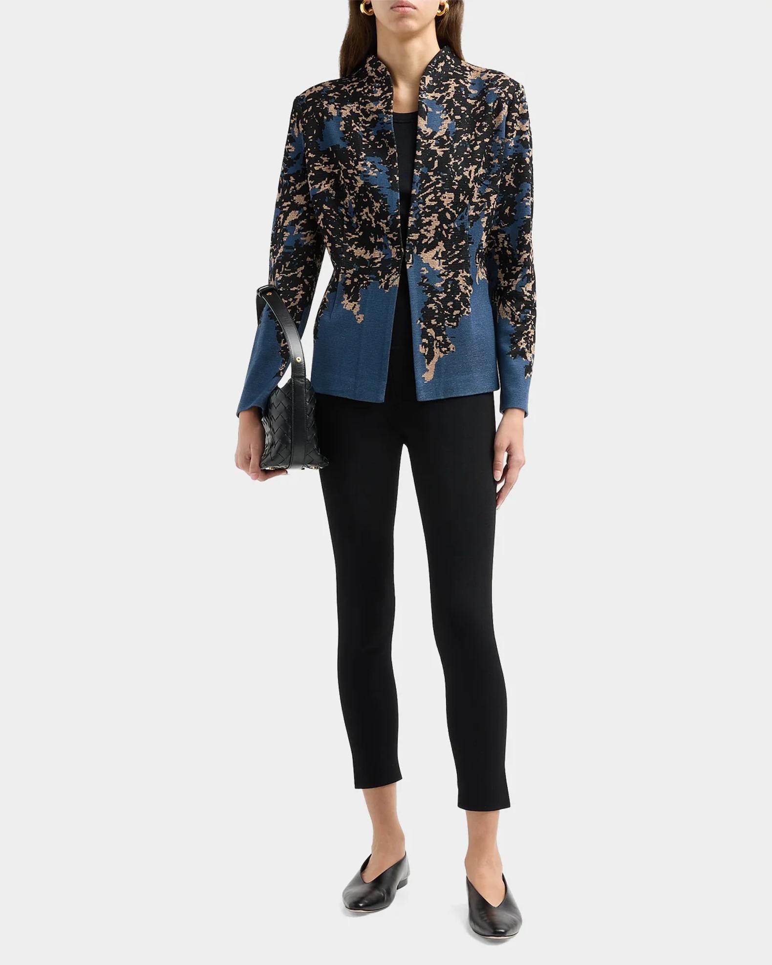 Misook Abstract-Knit Open-Front Jacket | Neiman Marcus