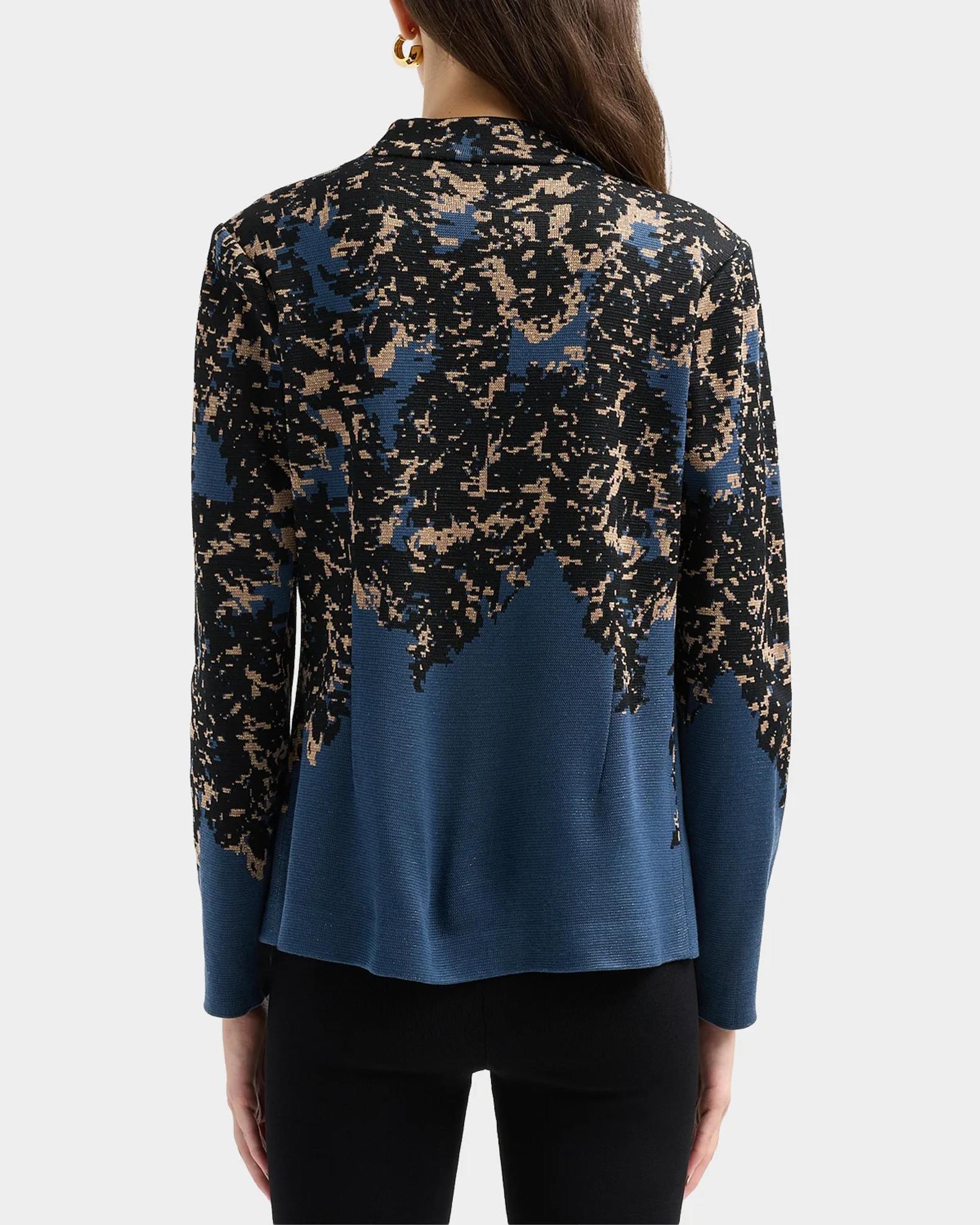 Misook Abstract-Knit Open-Front Jacket | Neiman Marcus