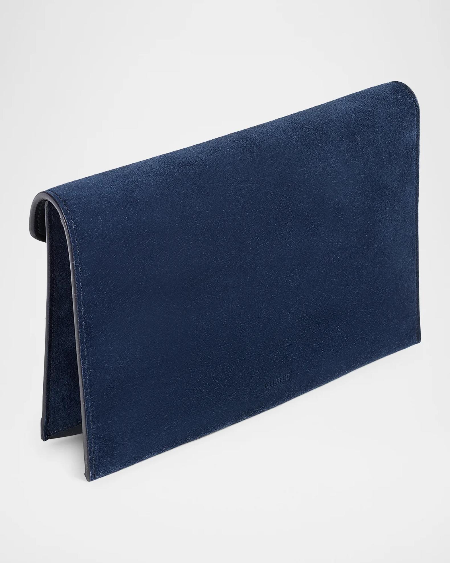 Khaite Grace Suede & Leather Envelope Clutch Bag | Neiman Marcus