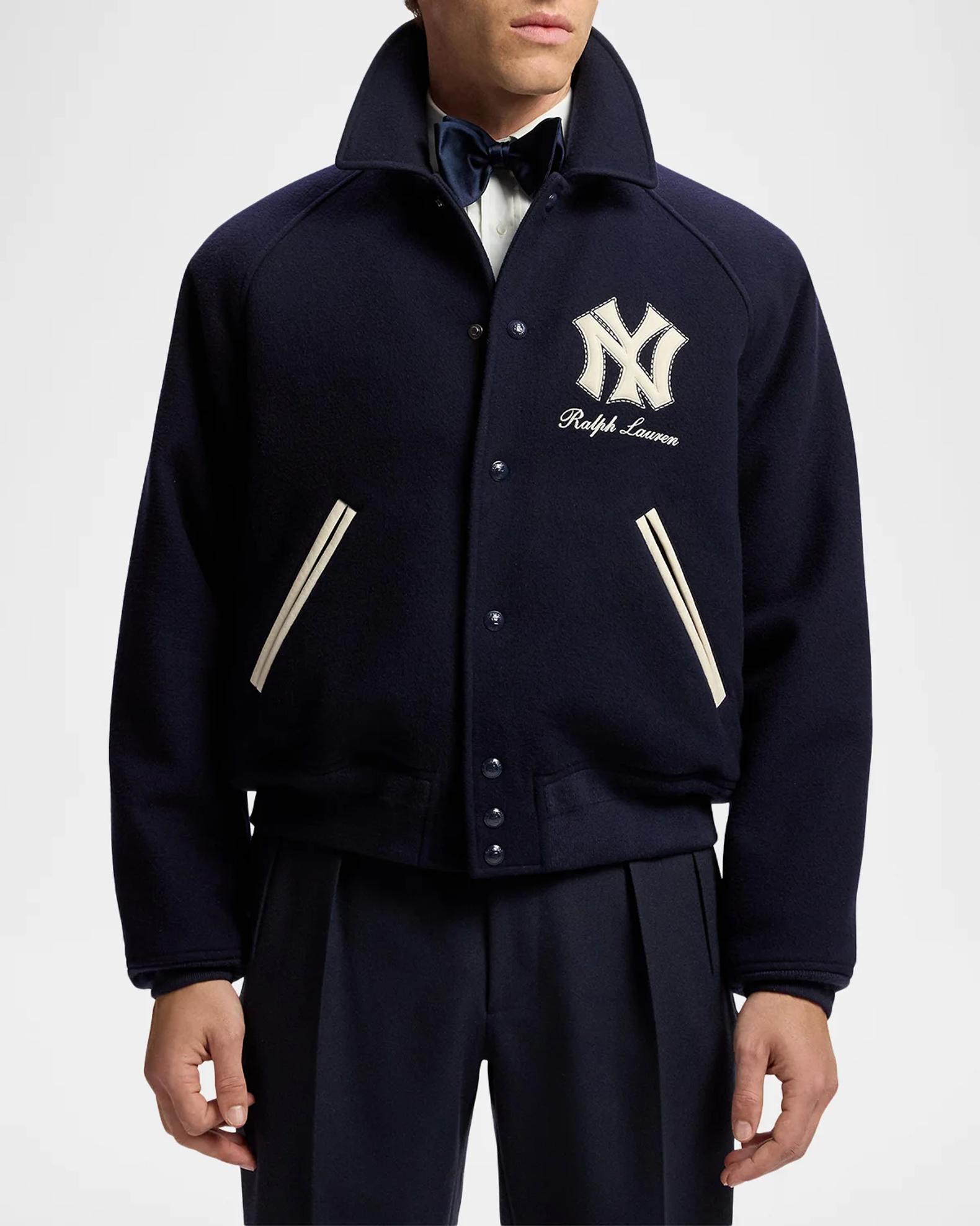 Ralph Lauren Purple Label Men's Yankees Wool Shearling-Lined