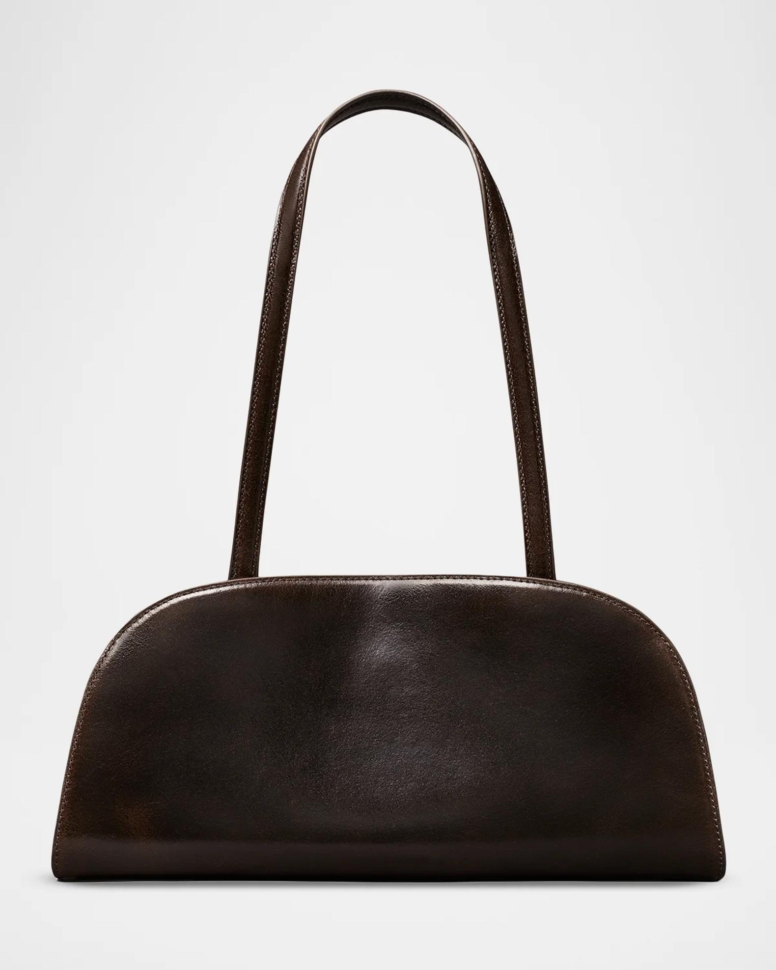 Tory Burch Romy Leather East West Bauletto Bag | Neiman Marcus